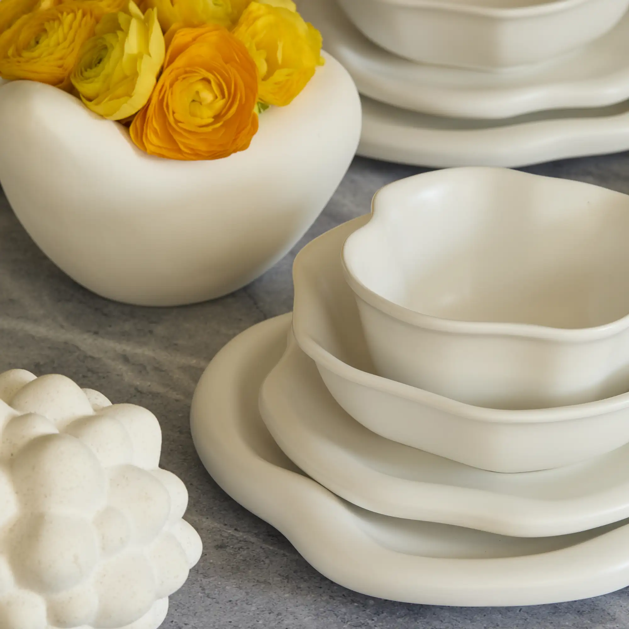Amorphous Dinnerware Set, Set of 16 - Image 4