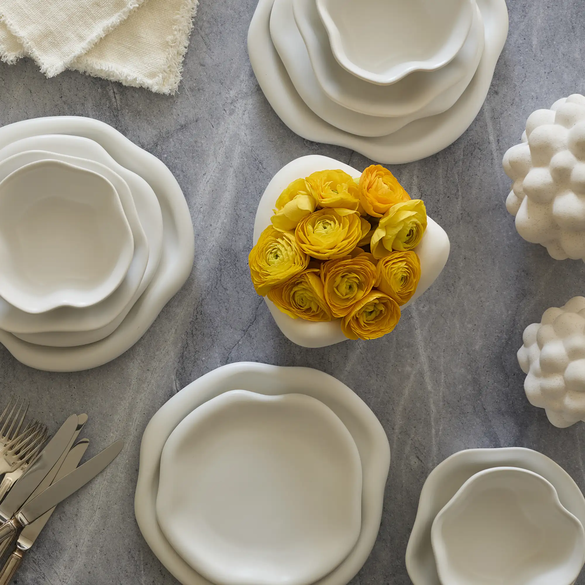 Amorphous Dinner Plate Set, Set of Four - Image 5