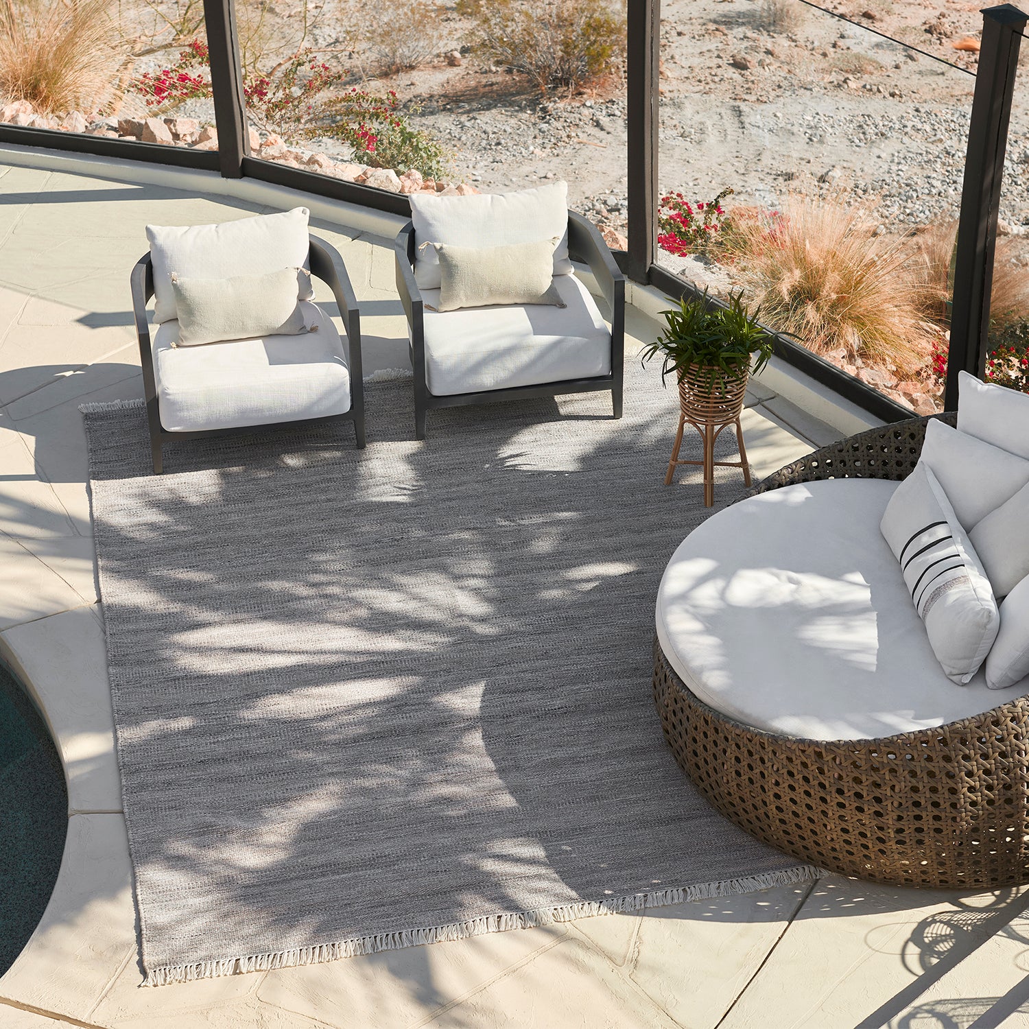 Andoise Outdoor Rug (Grey) - Image 7