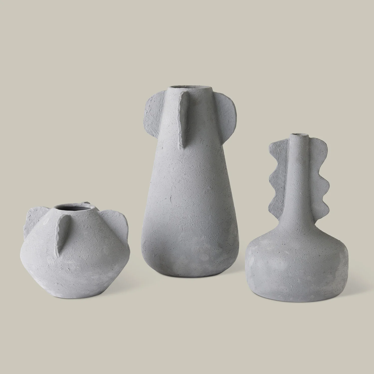 Anouar Vase Collection (Grey) - Image 3