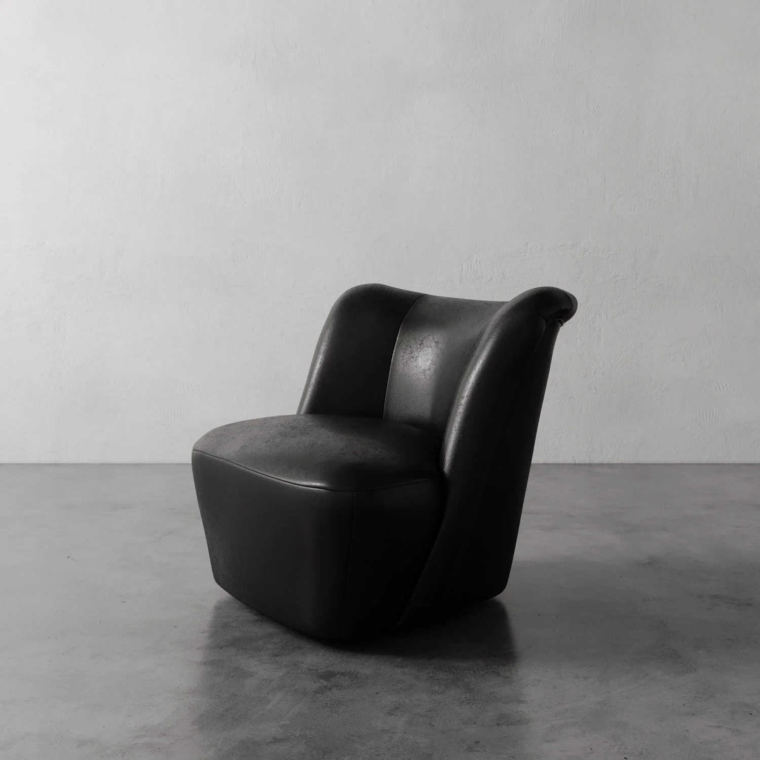 Aurélie Leather Swivel Chair - Image 3