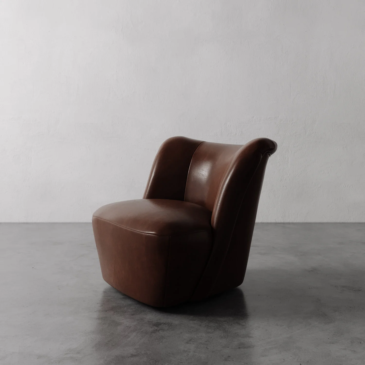 Aurélie Leather Swivel Chair - Image 4