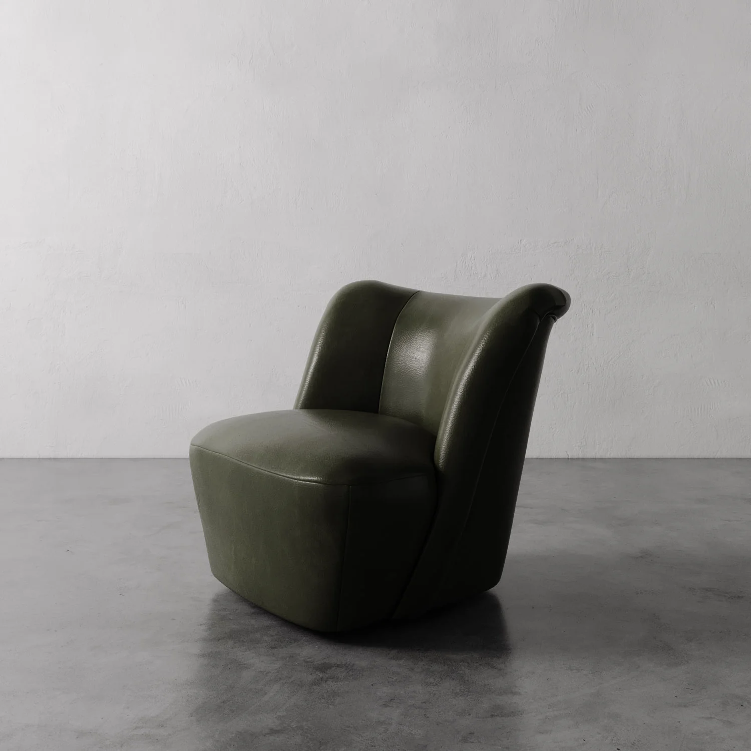 Aurélie Leather Swivel Chair - Image 5