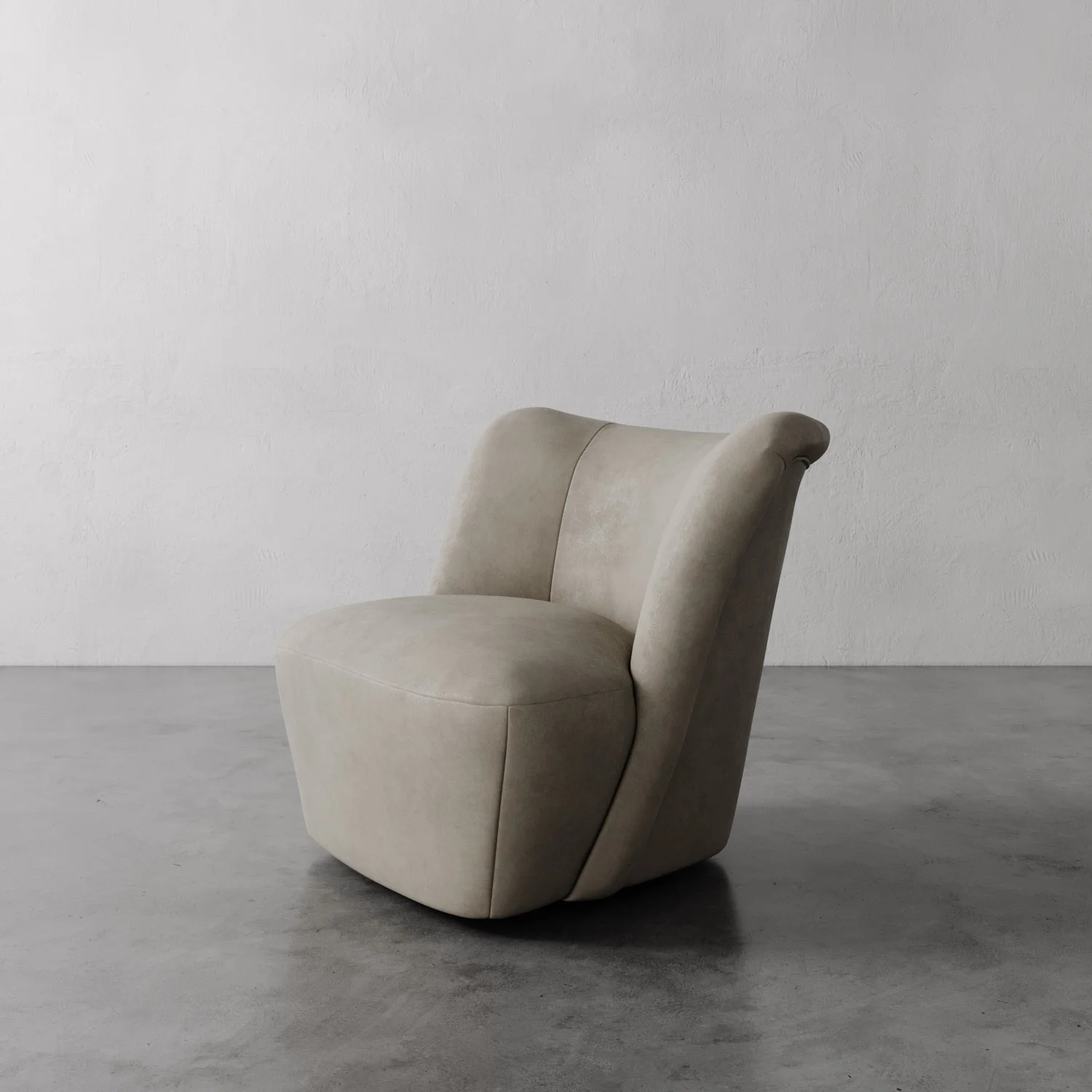 Aurélie Leather Swivel Chair - Image 6