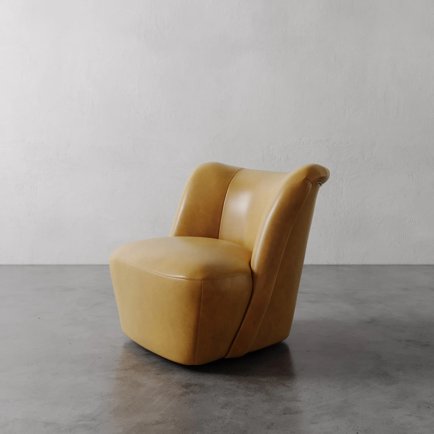 Aurélie Leather Swivel Chair - Image 7