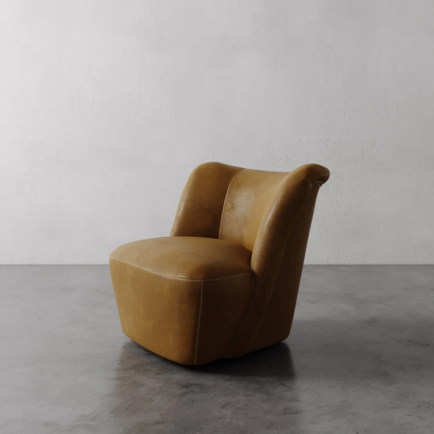 Aurélie Leather Swivel Chair - Image 8