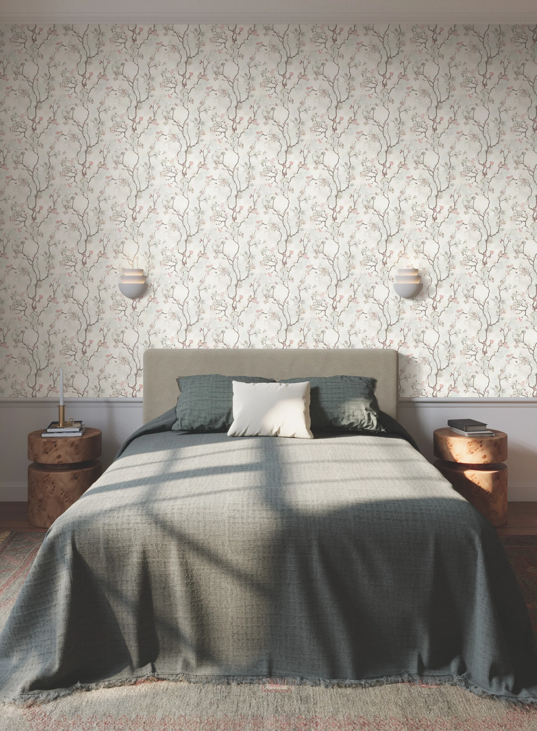 Avril Chinoiserie Blush Wallpaper - Image 2
