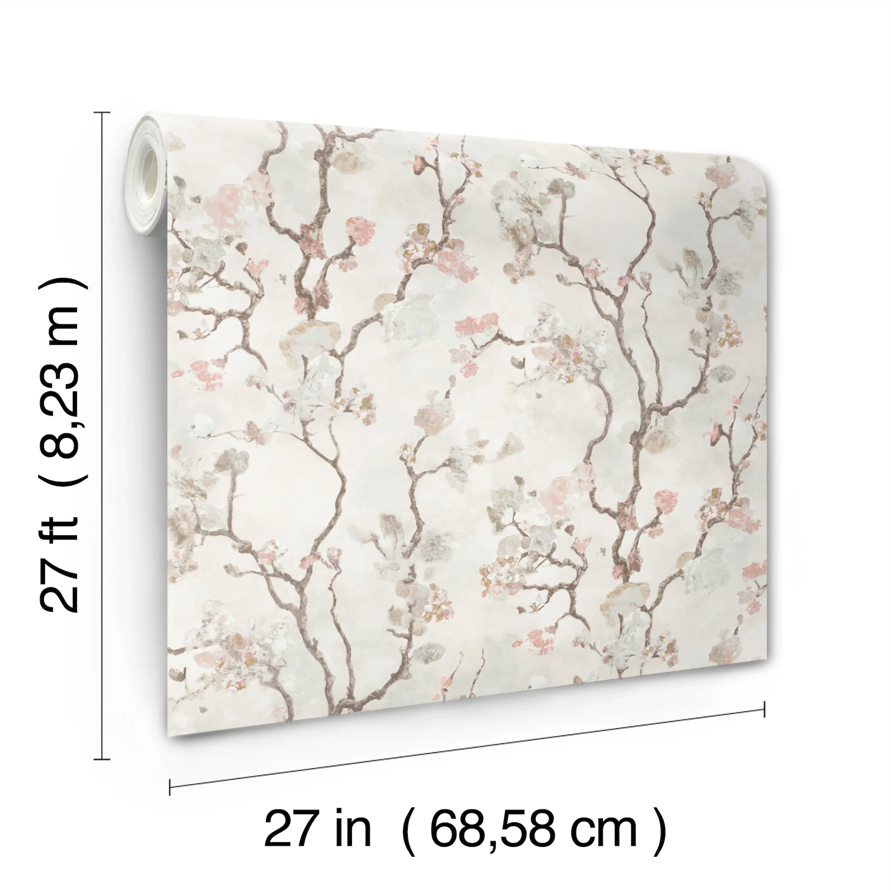 Avril Chinoiserie Blush Wallpaper - Image 4