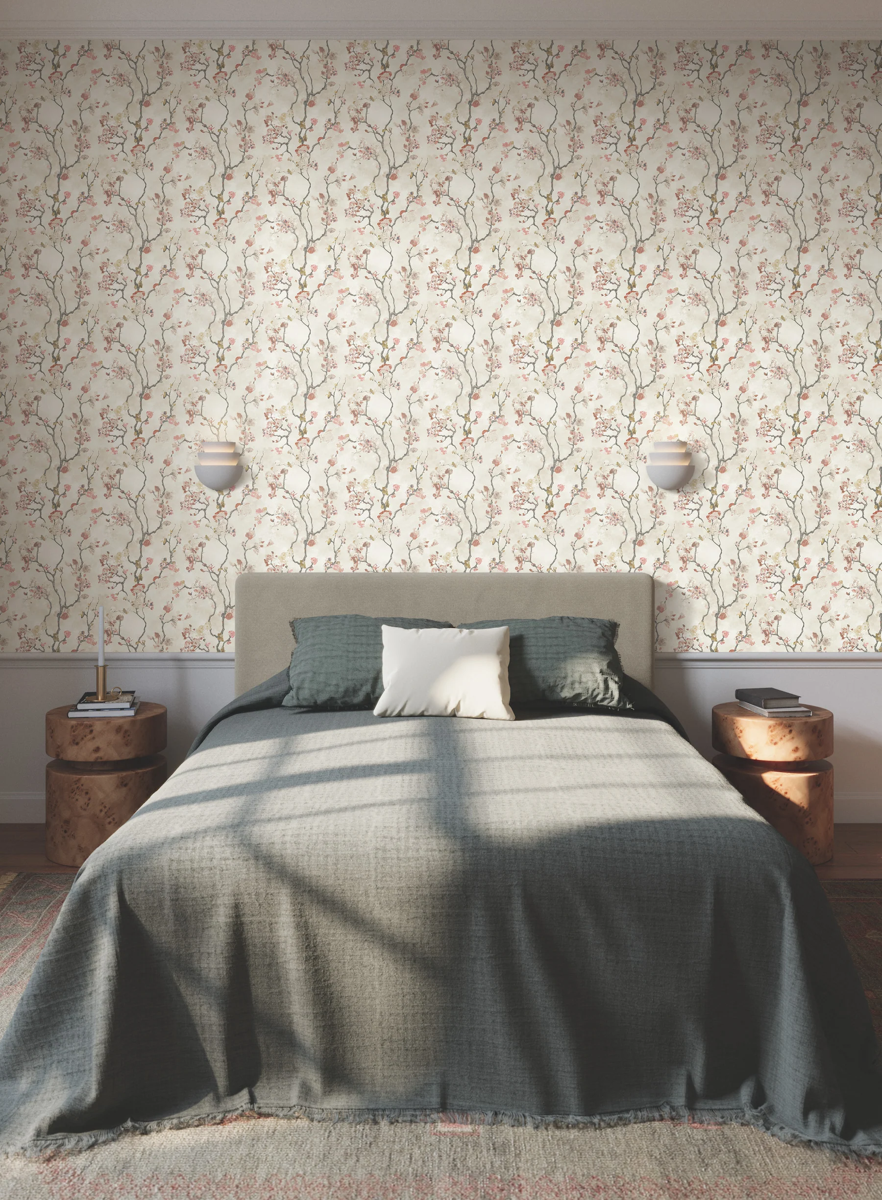 Avril Chinoiserie Coral Wallpaper - Image 2