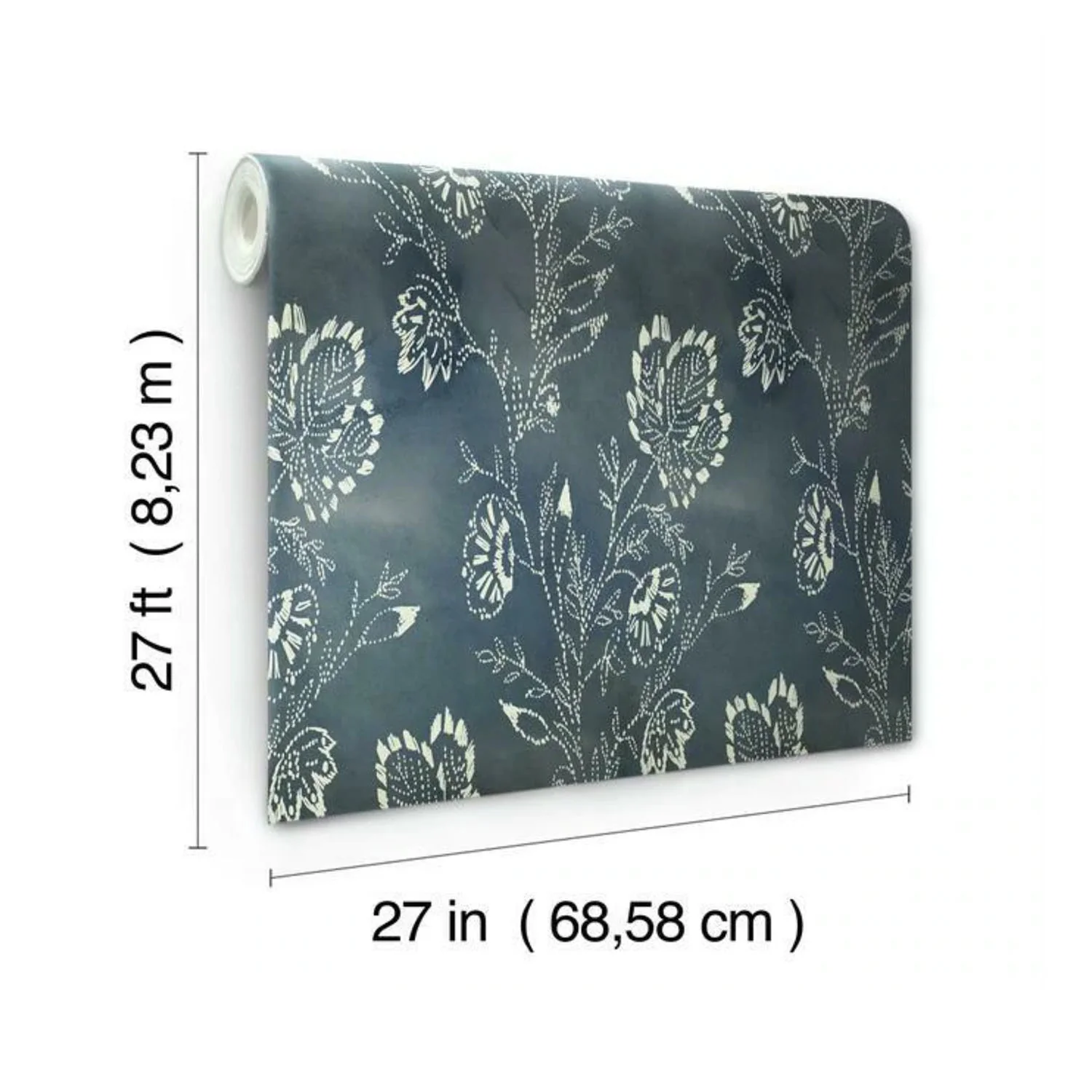 Barbier Navy Wallpaper - Image 5