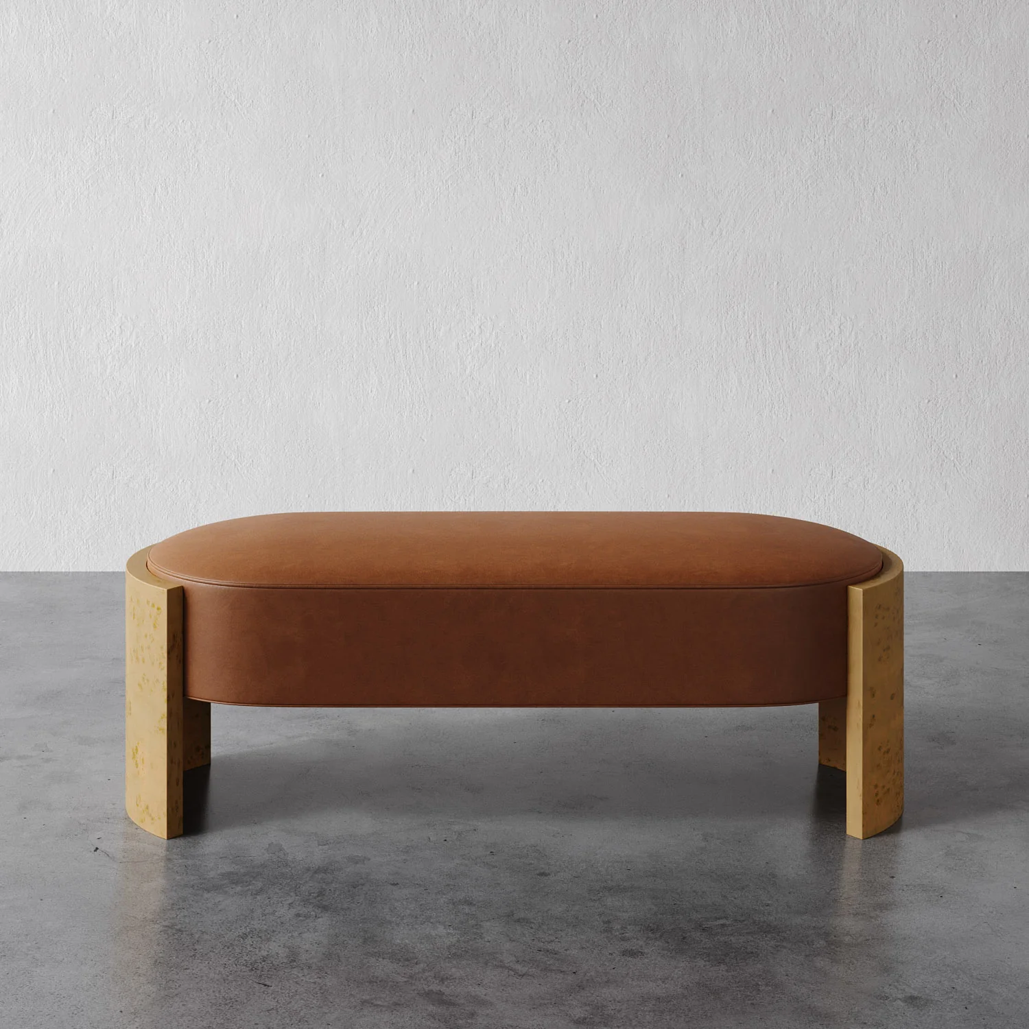 Benoit Leather Bench - Image 4