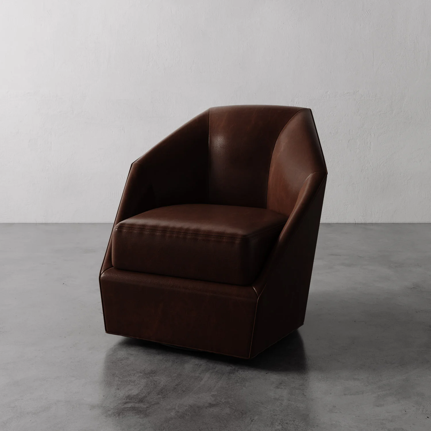 Bijou Leather Swivel Chair - Image 2