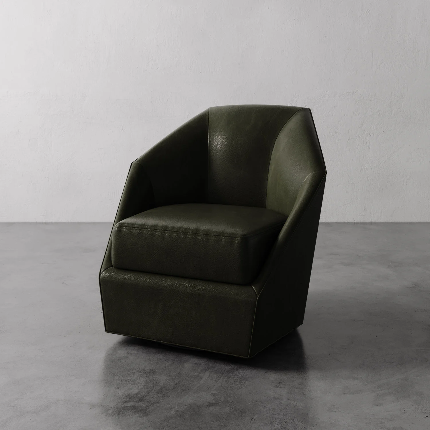 Bijou Leather Swivel Chair - Image 3
