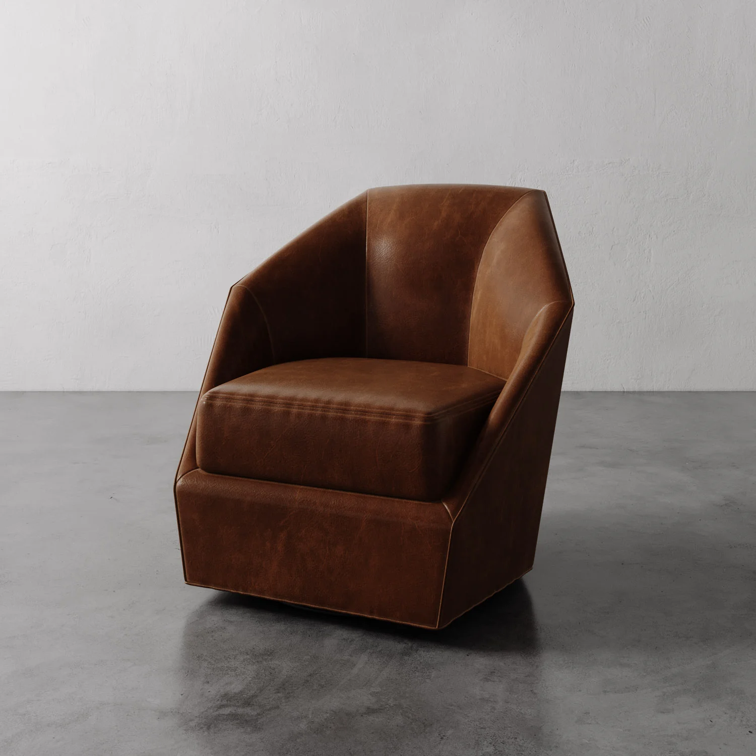 Bijou Leather Swivel Chair - Image 5