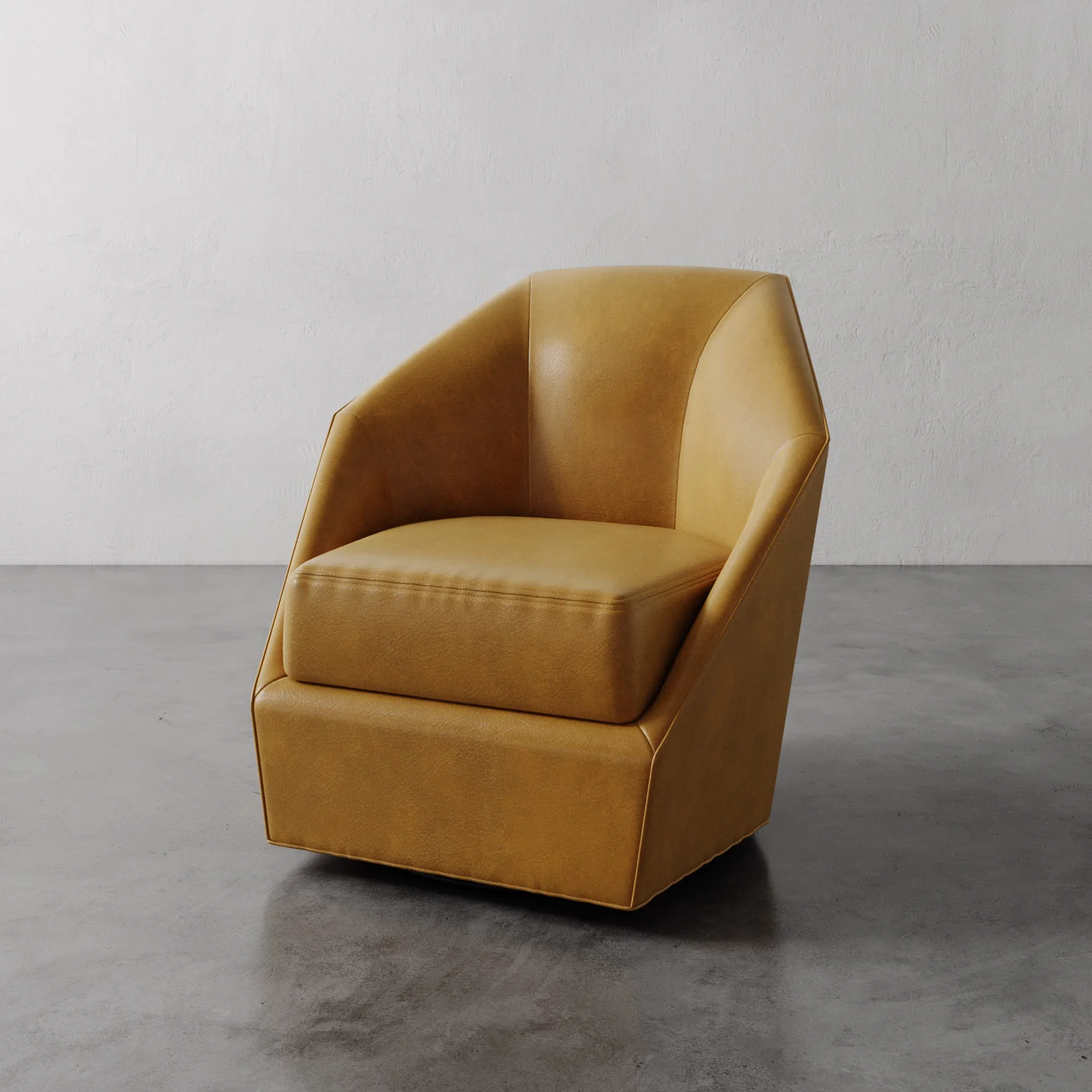 Bijou Leather Swivel Chair - Image 6