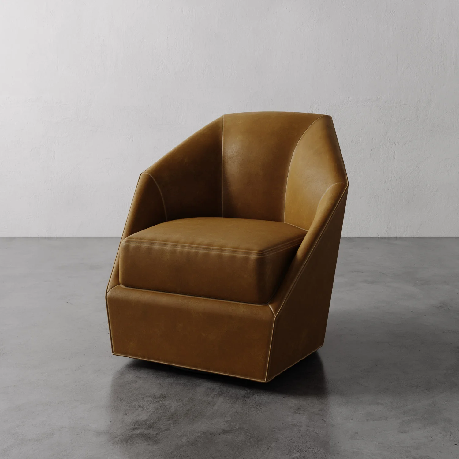 Bijou Leather Swivel Chair - Image 7