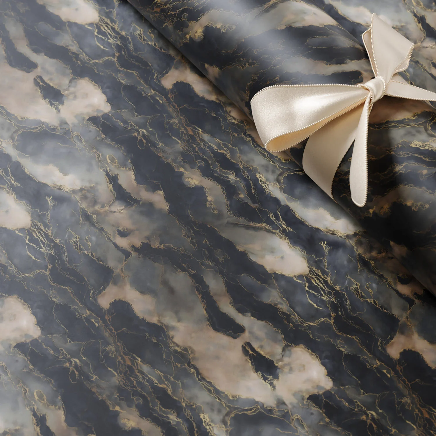 Blue Lapis Gift Wrapping Paper - Image 3