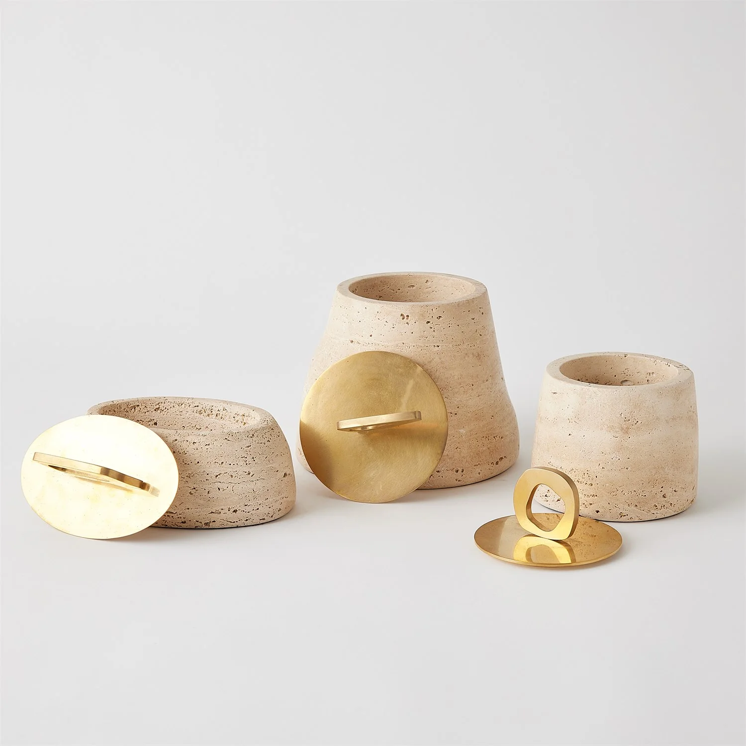 Bocal Lidded Pot (Travertine) - Image 3
