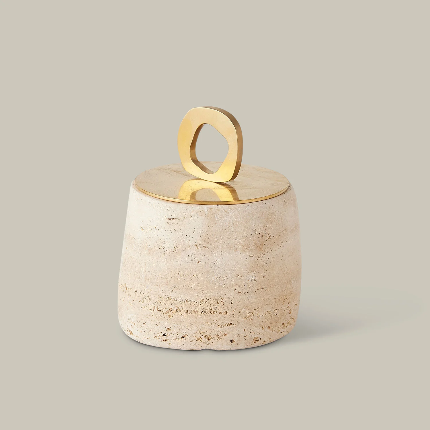 Bocal Lidded Pot (Travertine) - Image 5