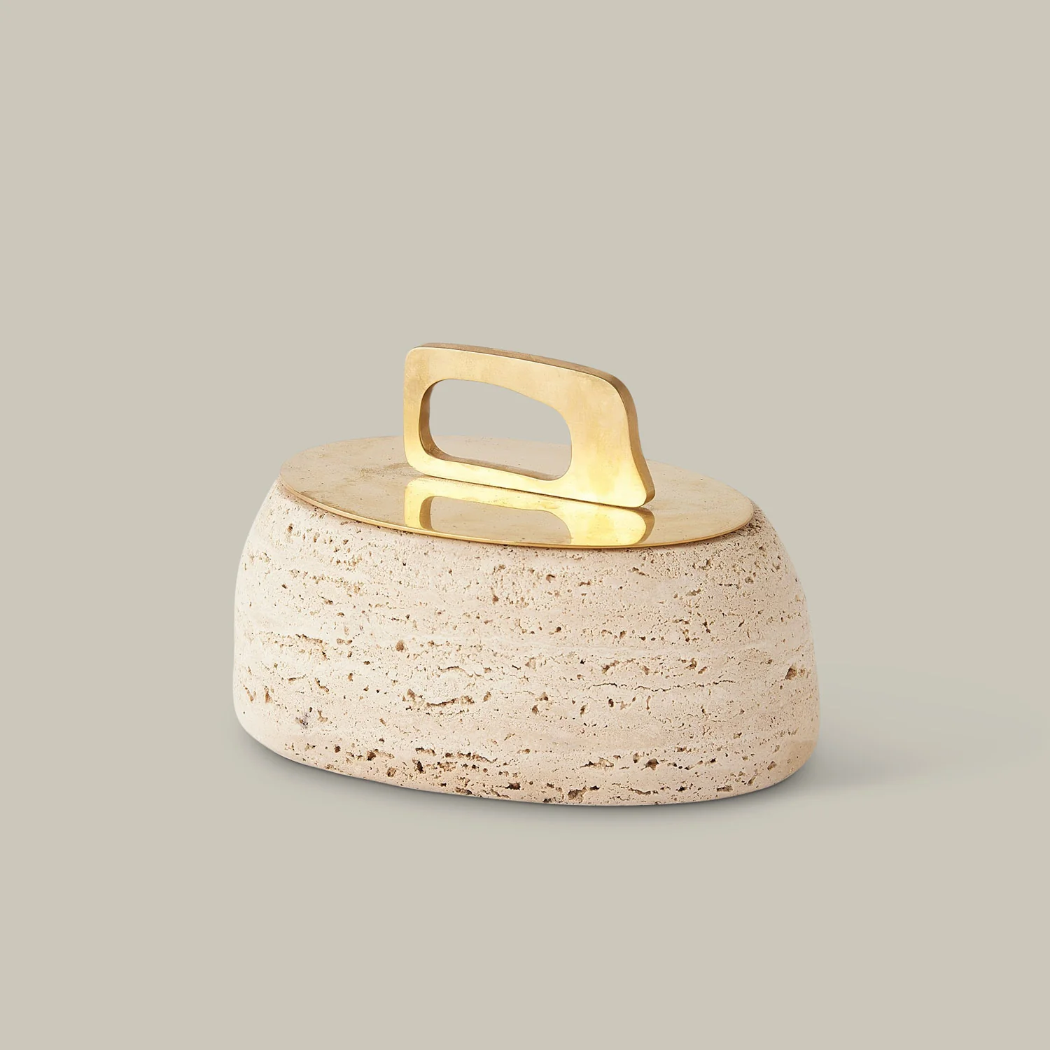Bocal Lidded Pot (Travertine) - Image 6