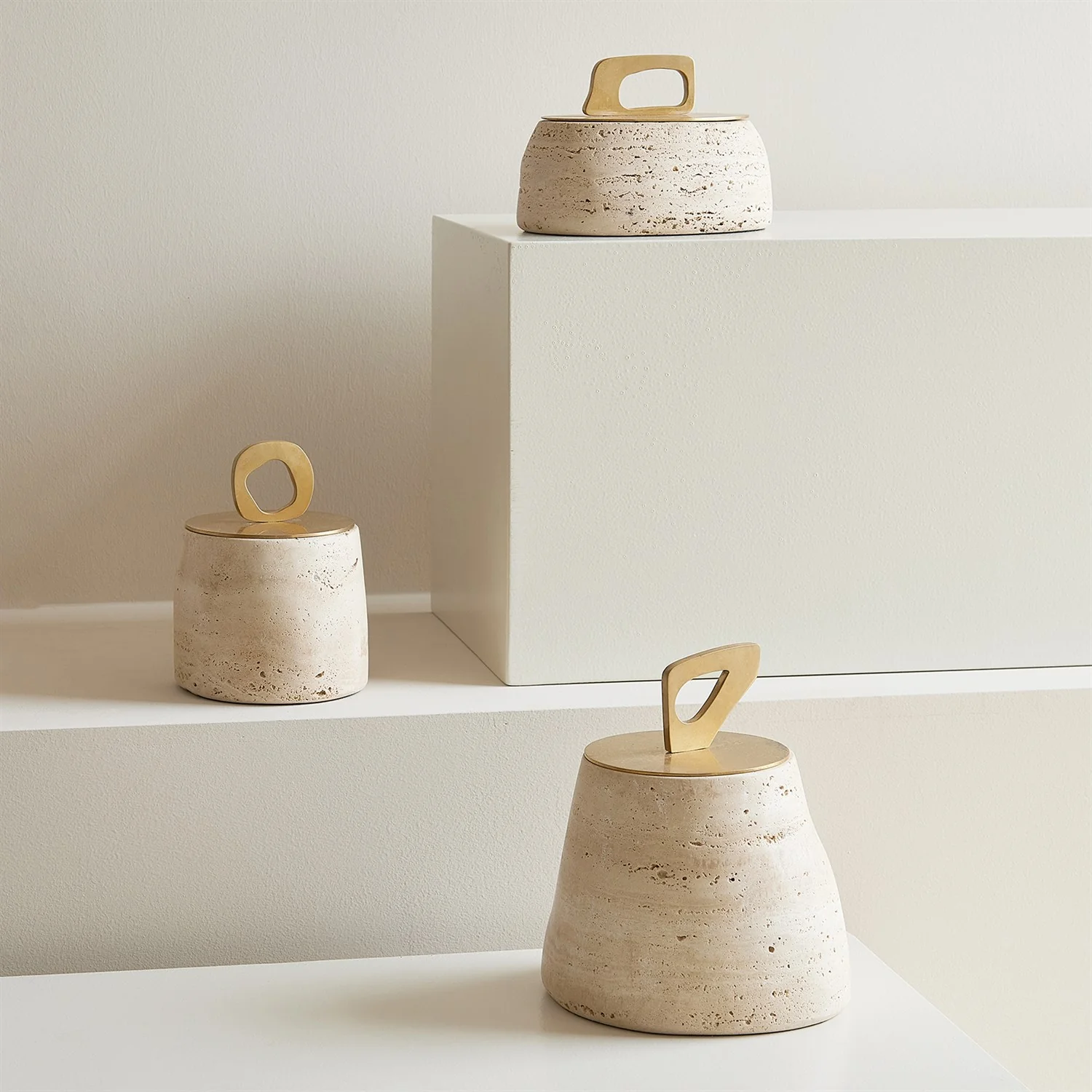 Bocal Lidded Pot (Travertine) - Image 7