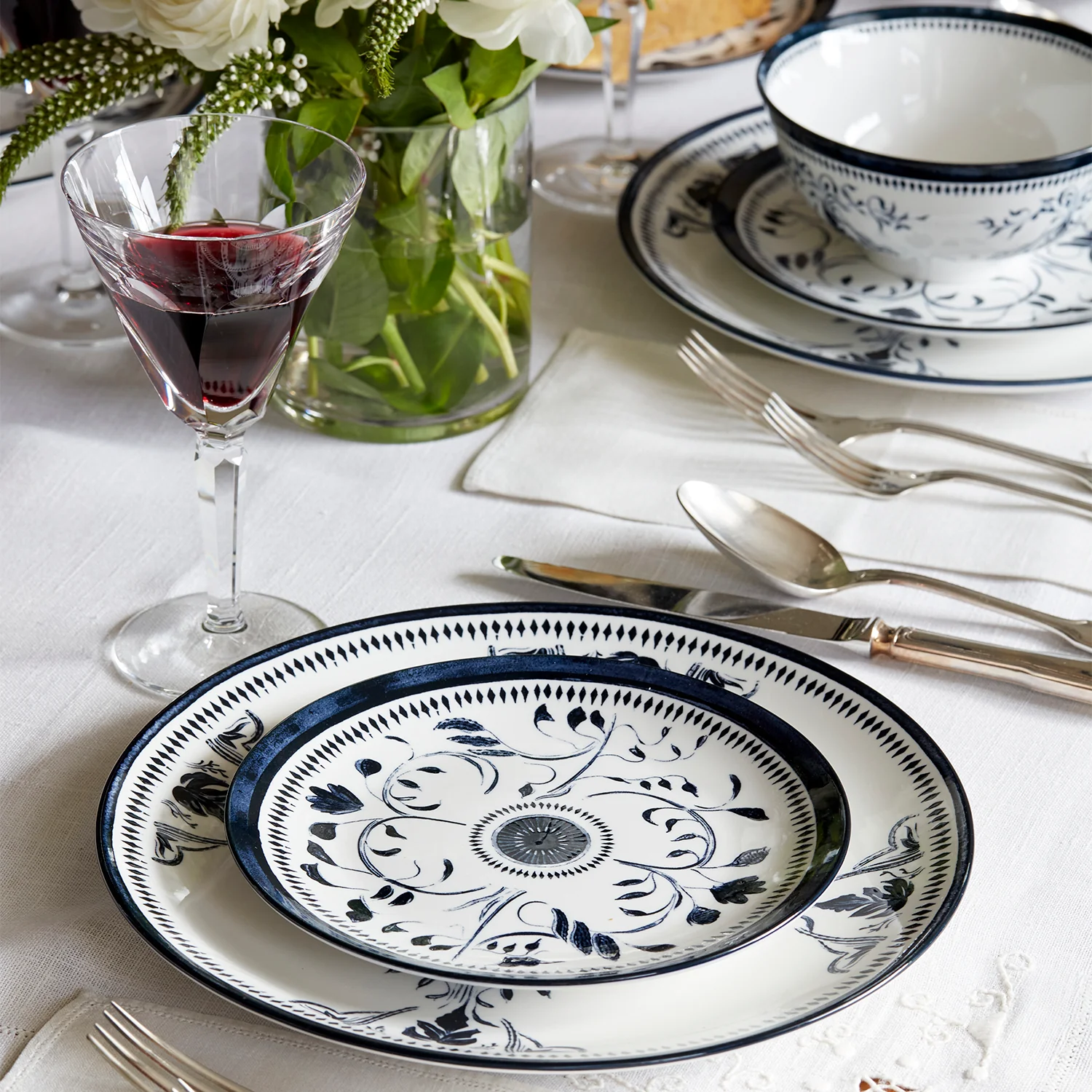 Bruges Porcelain Salad Plate, Set of 4 - Image 2