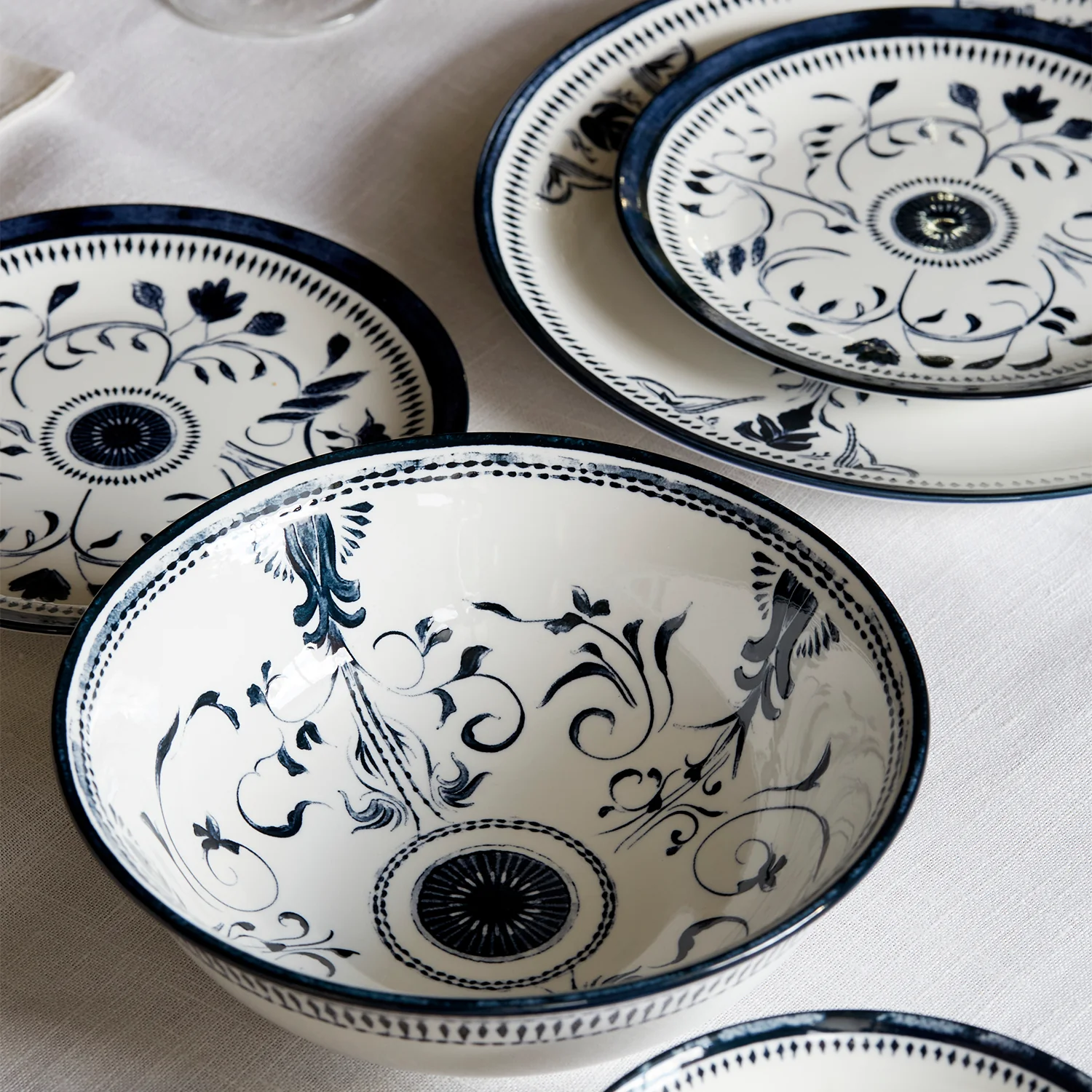 Bruges Porcelain Salad Plate, Set of 4 - Image 3