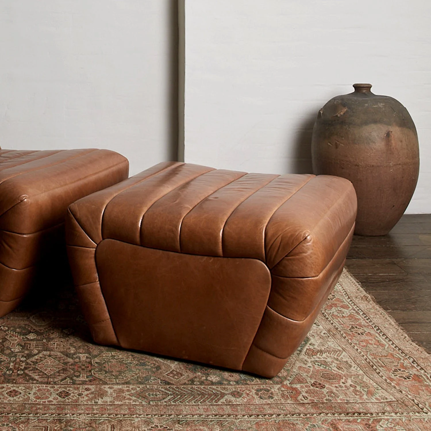 Brunoy Leather Ottoman - Image 3