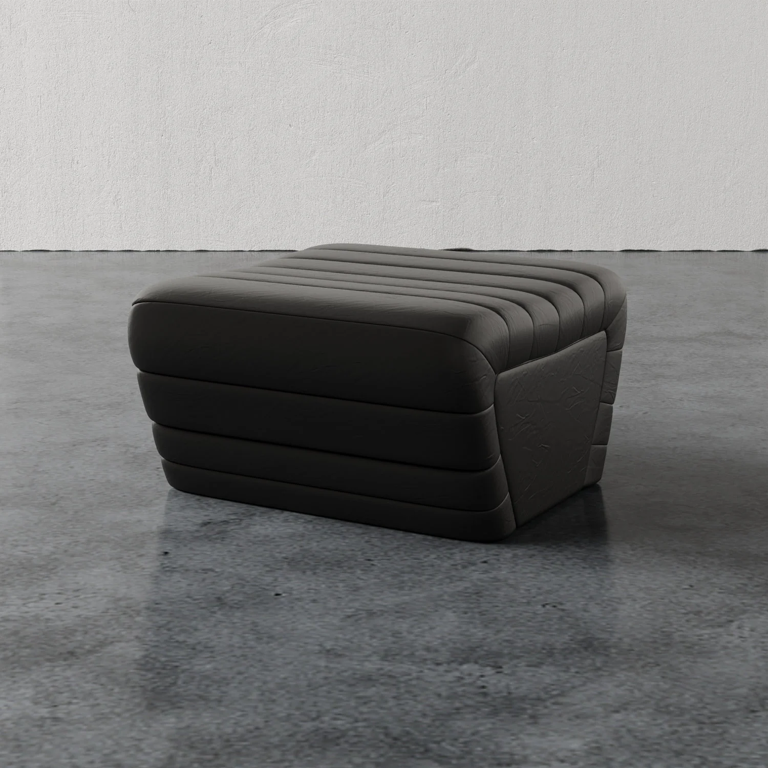 Brunoy Leather Ottoman - Image 4