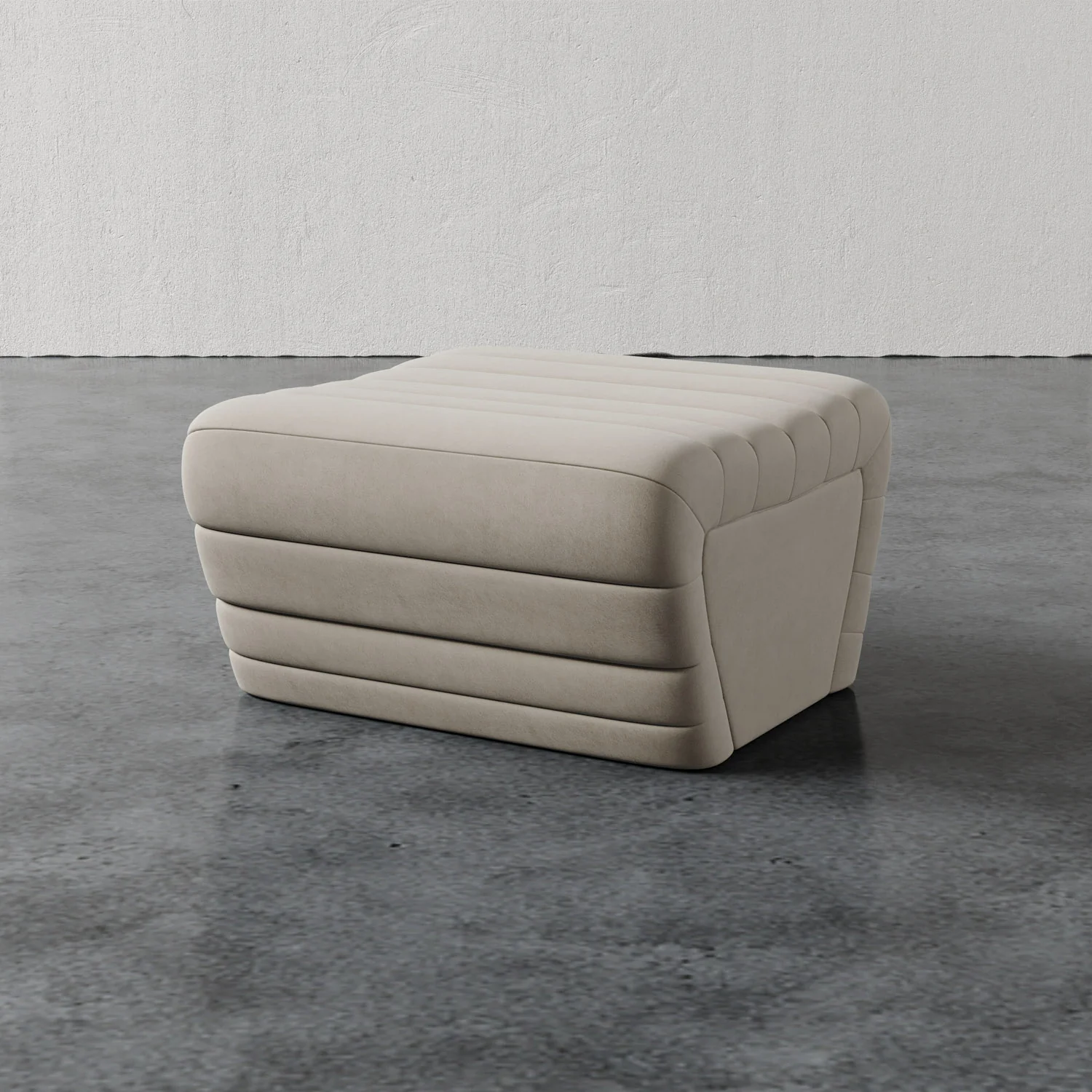 Brunoy Leather Ottoman - Image 5