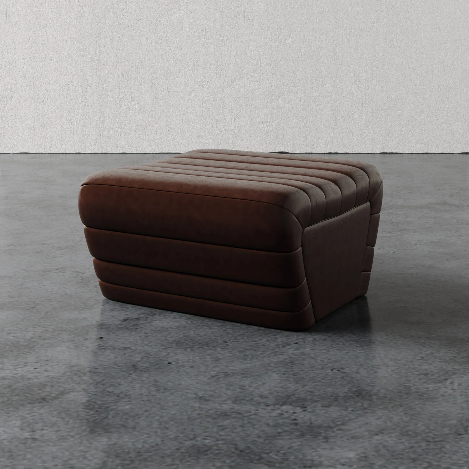 Brunoy Leather Ottoman - Image 7