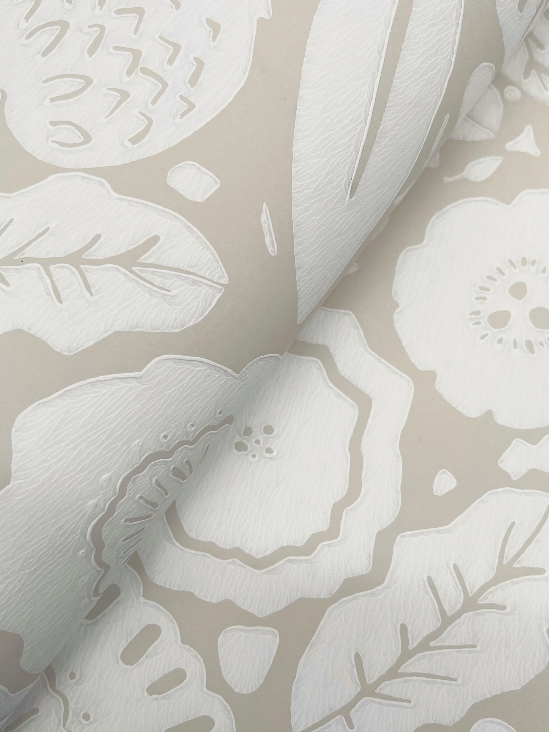 Camille Blossom Linen Wallpaper - Image 3