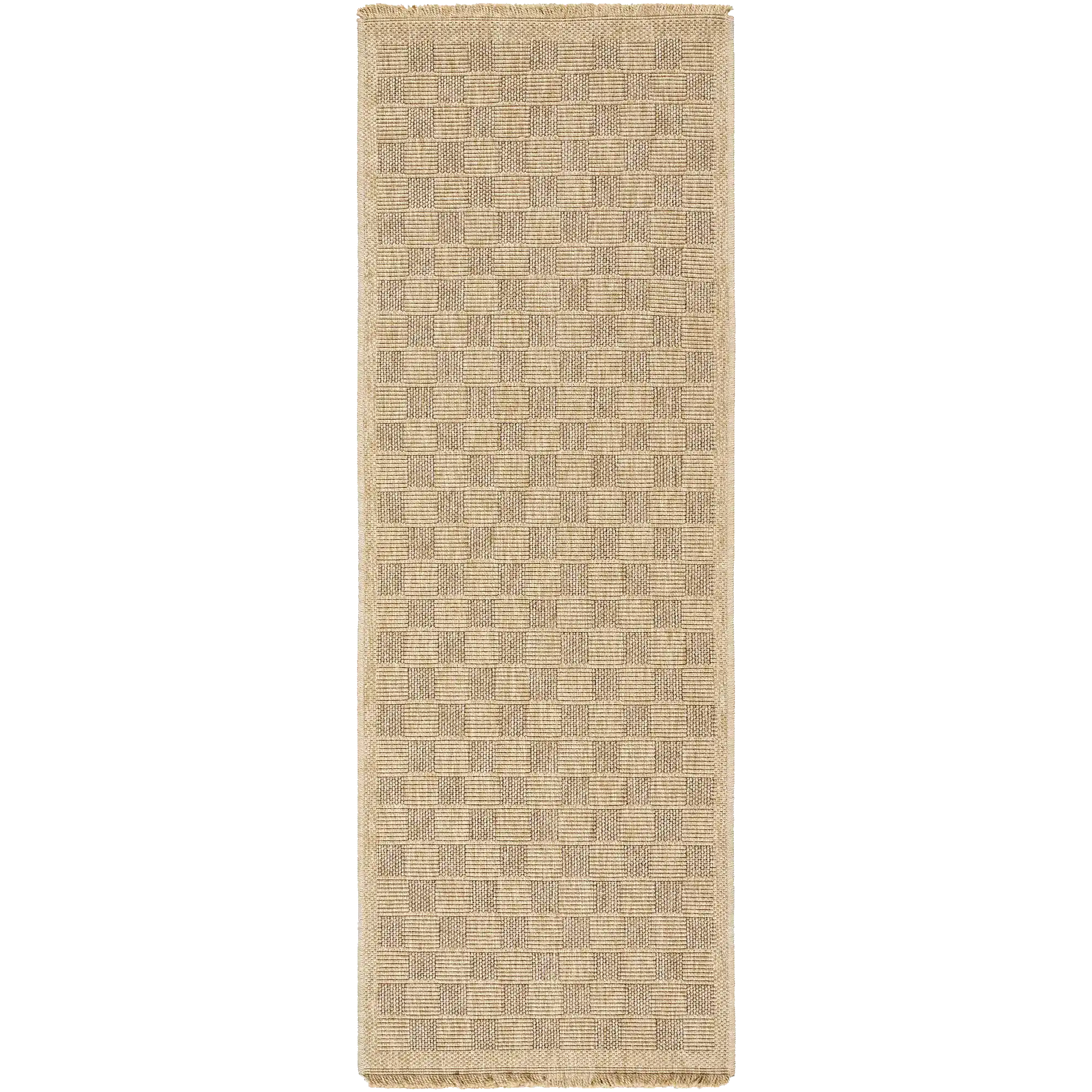 Carreaux Outdoor Rug (Natural / brown) - Image 6