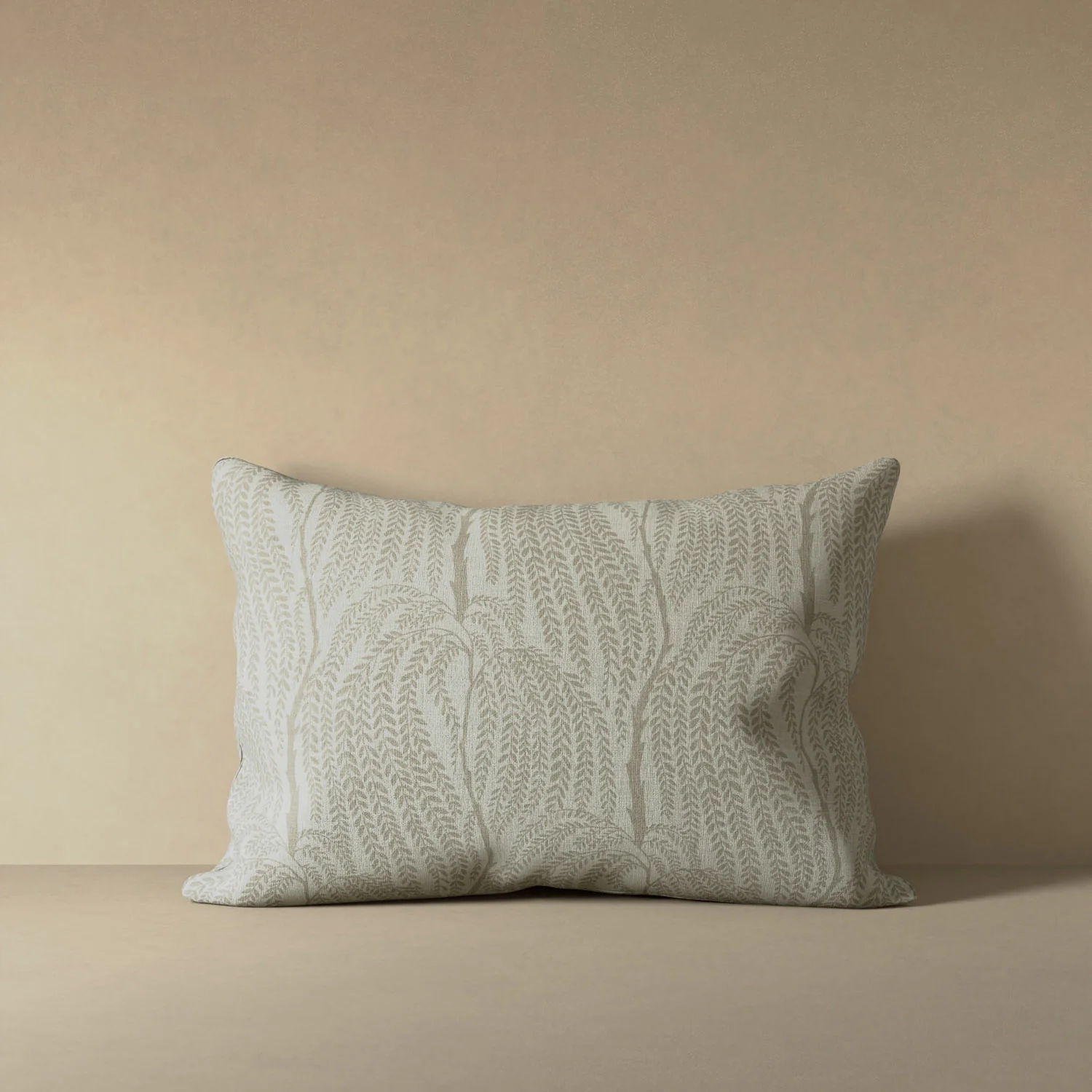 Cascading Willow Linen Pillow in Neutral - Image 4