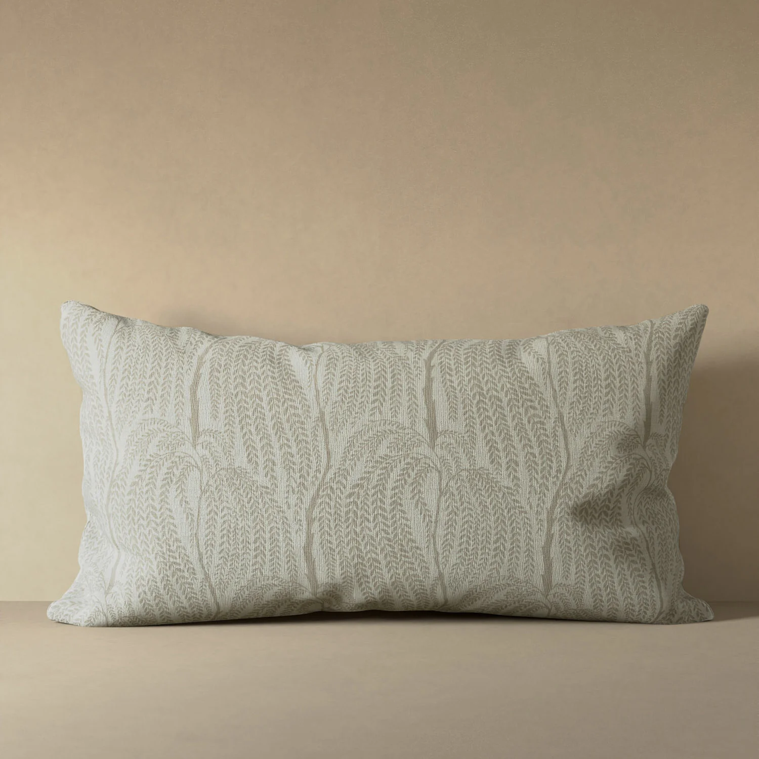 Cascading Willow Linen Pillow in Neutral - Image 5