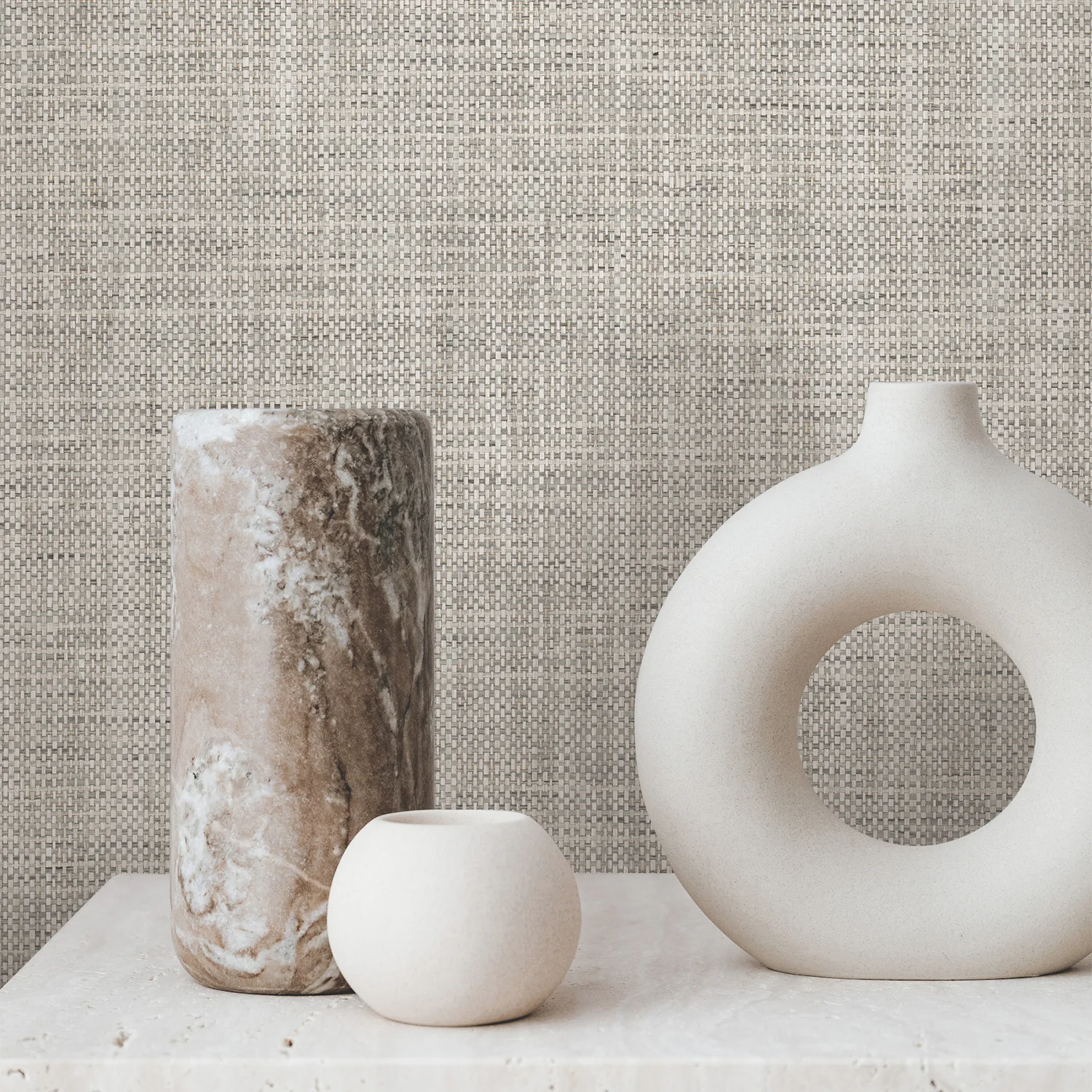 Kami Charcoal Paperweave Wallpaper - Image 2