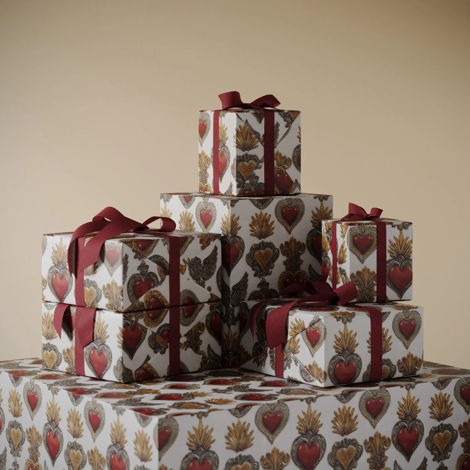 Corazon Sagrado Gift Wrapping Paper - Image 3