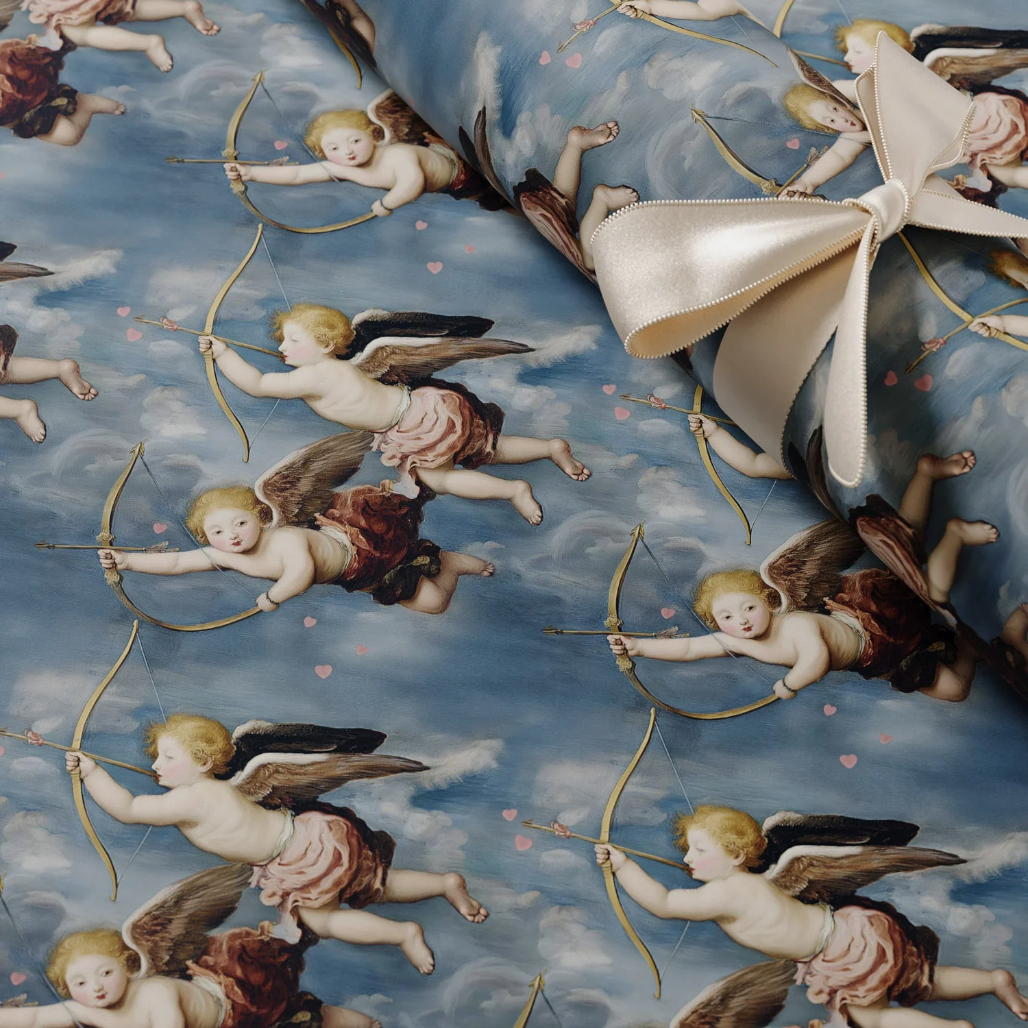Renaissance Cupid Gift Wrapping Paper - Image 4