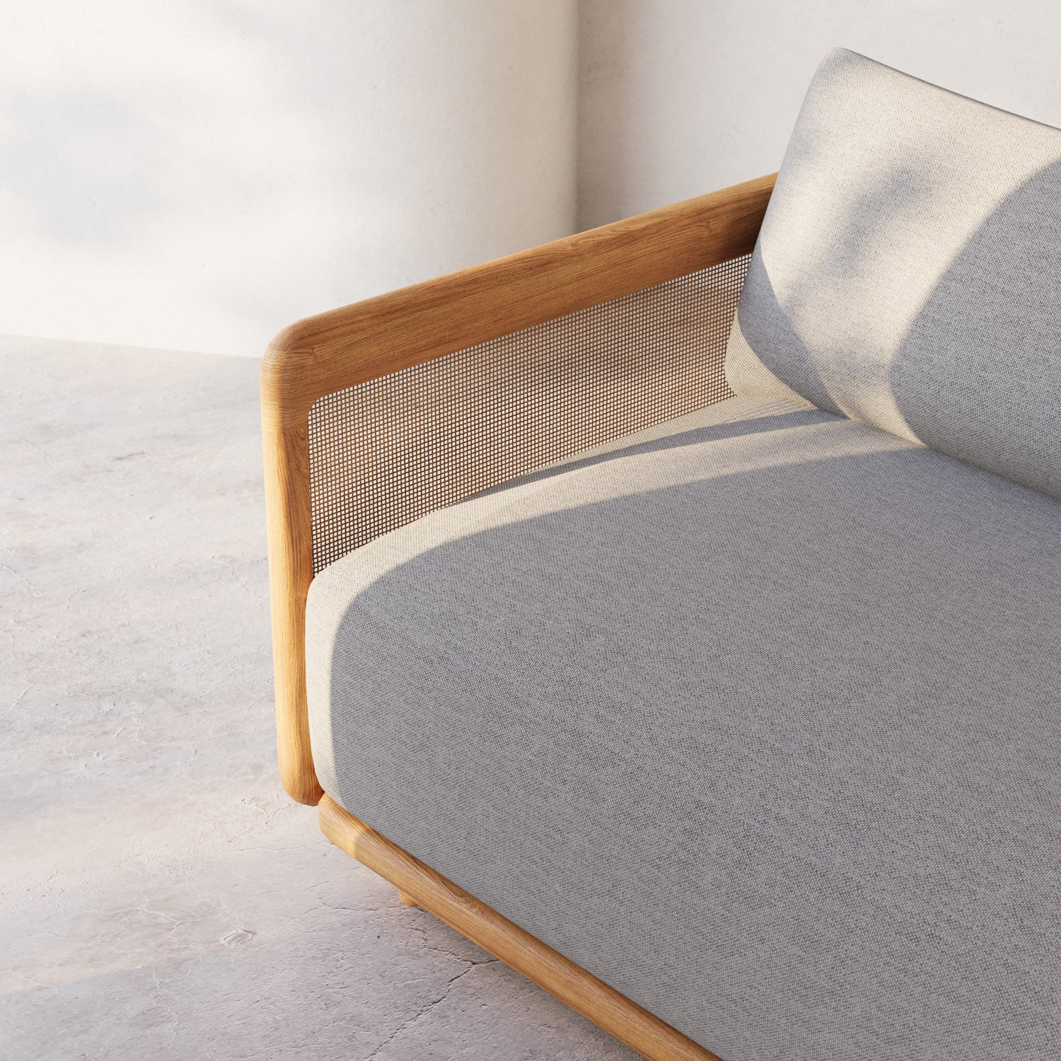 Dock Teak 3-Seater Sofa - Image 10