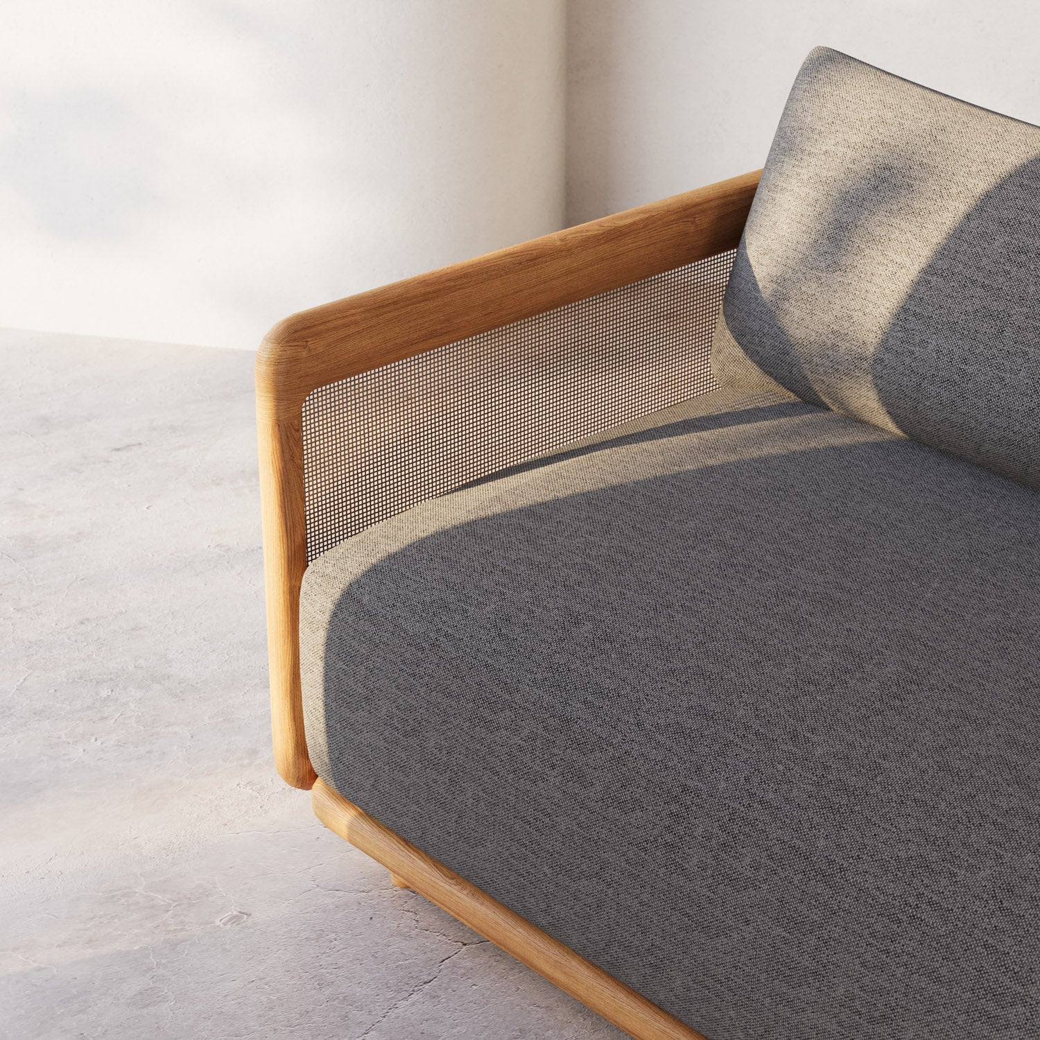 Dock Teak 3-Seater Sofa - Image 11