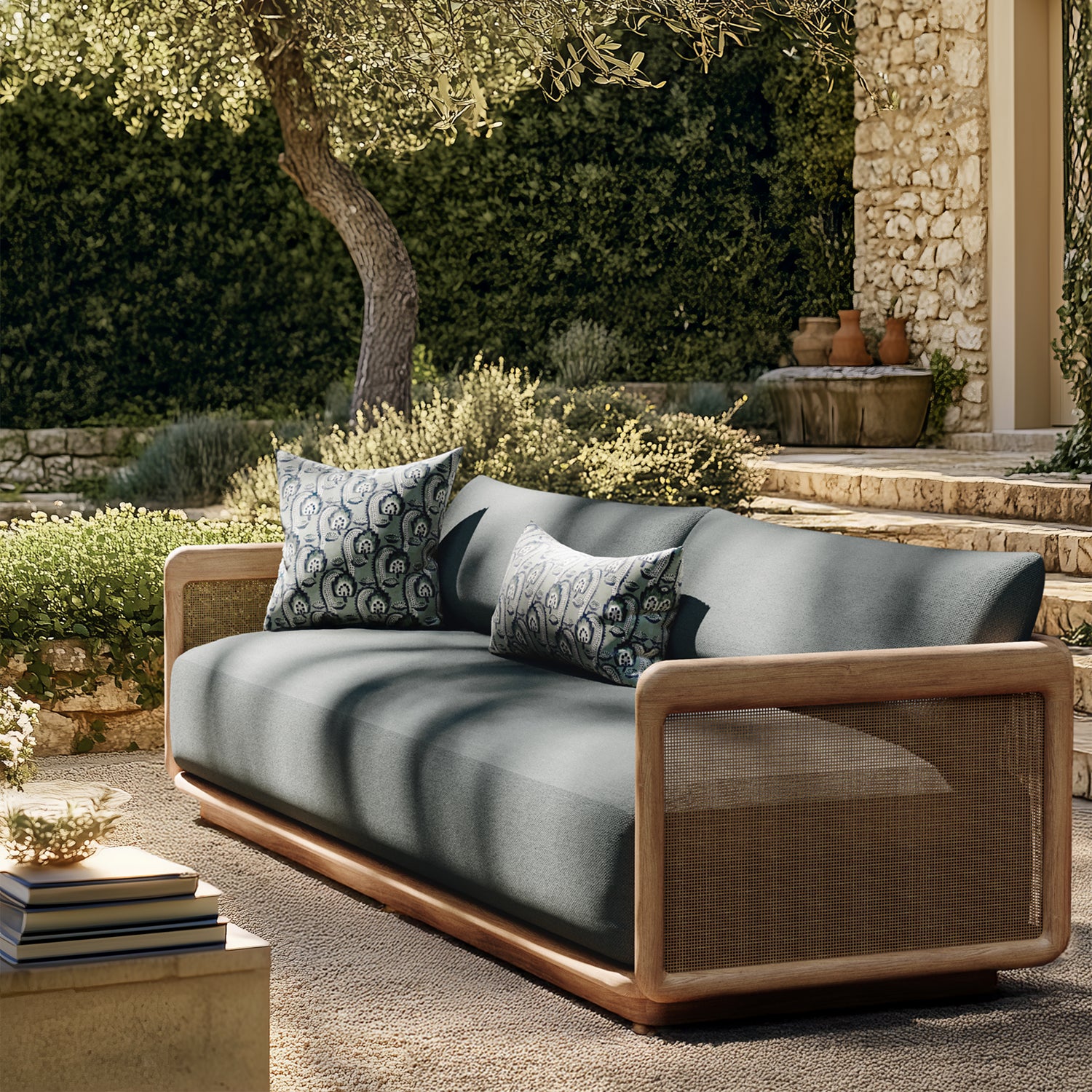 Dock Teak 3-Seater Sofa - Image 3