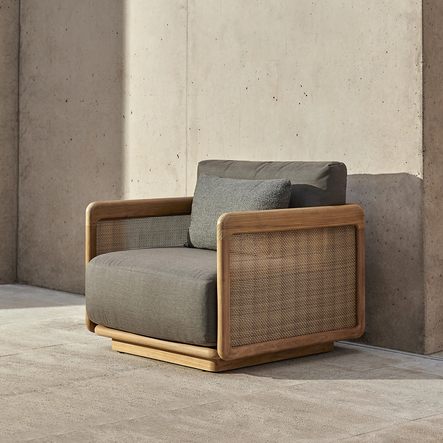 Dock Teak Swivel Lounge Chair - Image 8