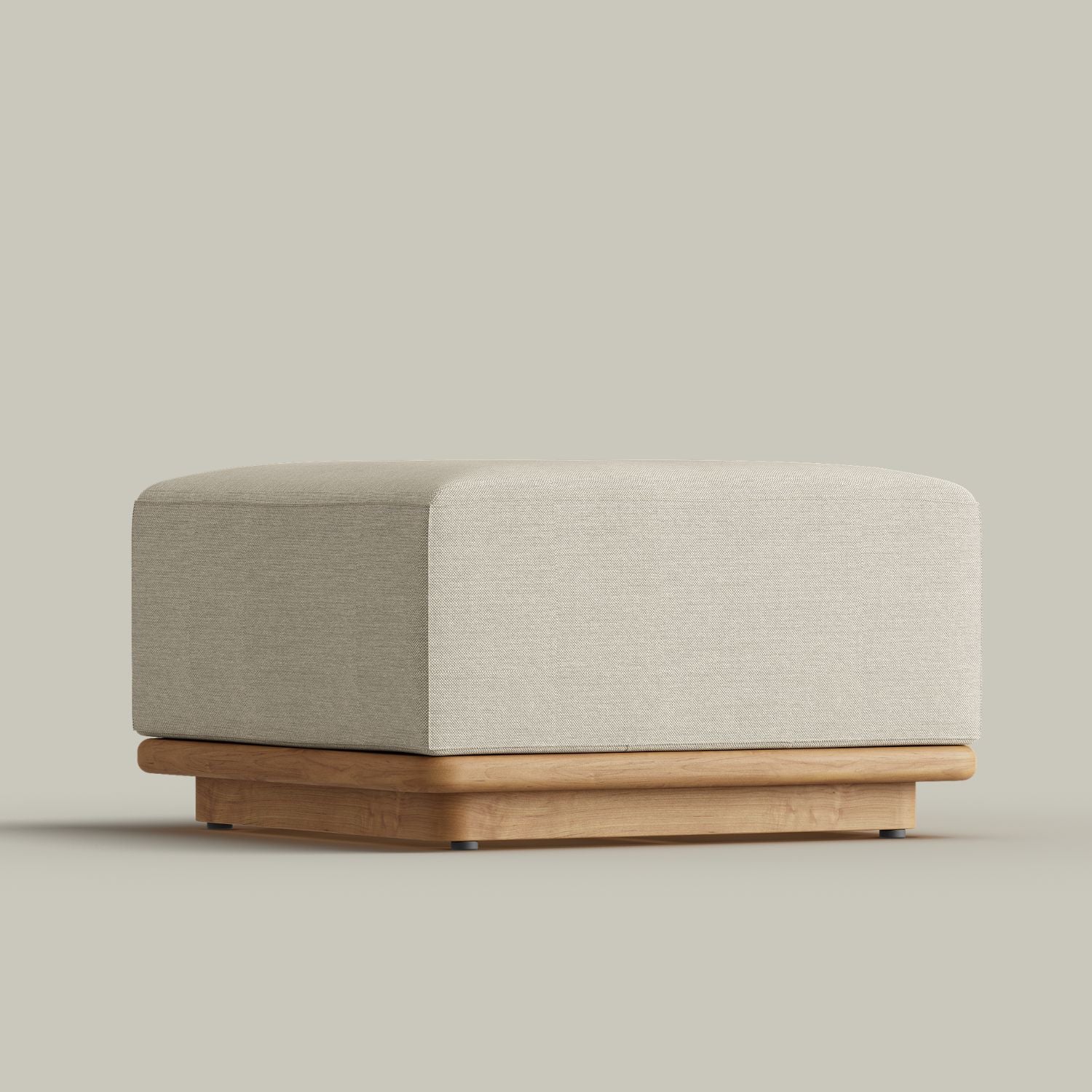 Dock Teak Ottoman - Image 4