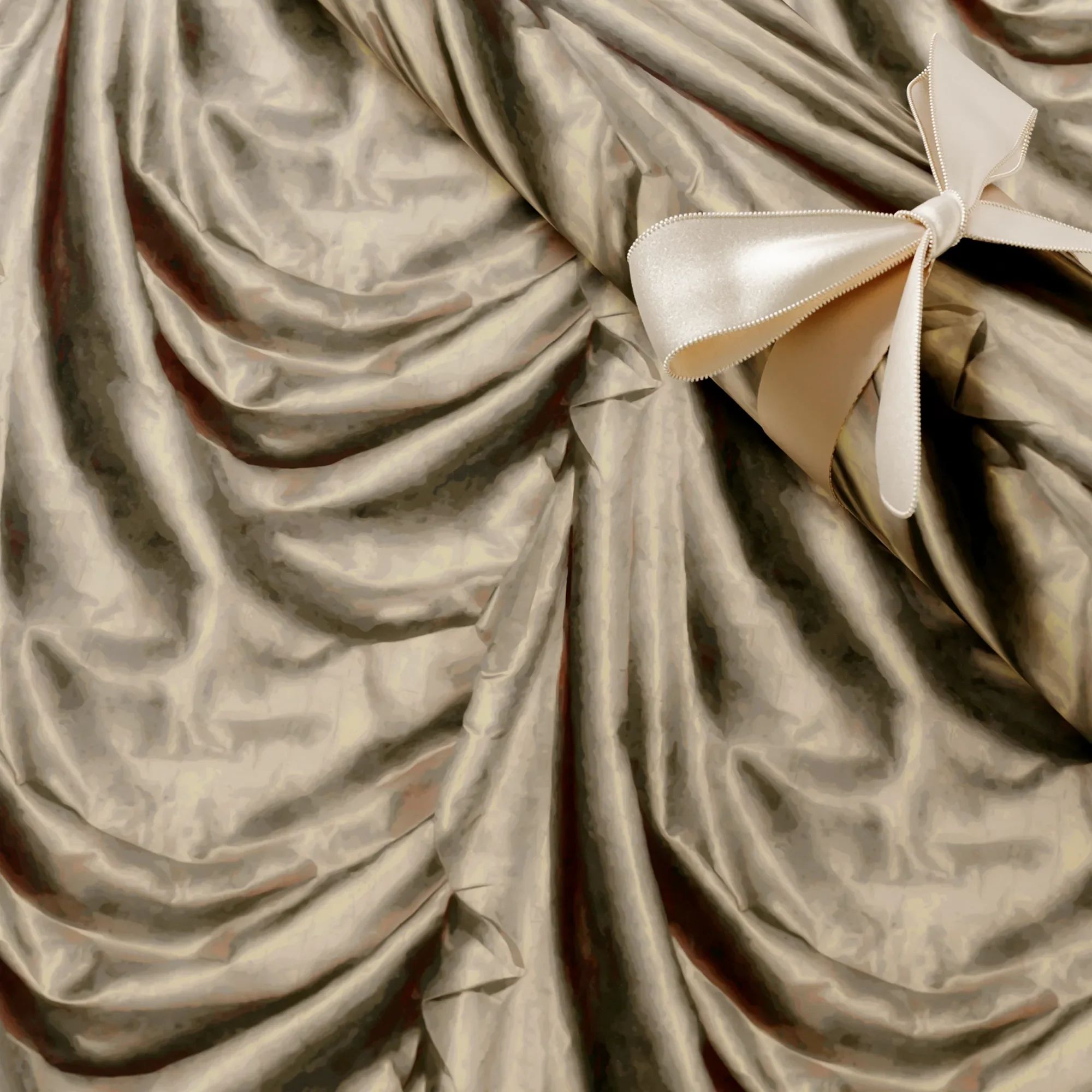 Satin Draped Gift Wrapping Paper - Image 3