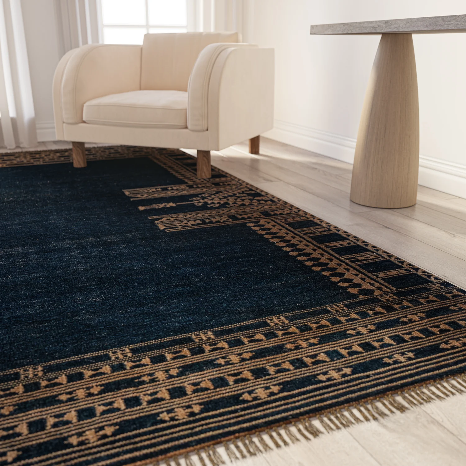 Duar Kaba Rug, Indigo - Image 7