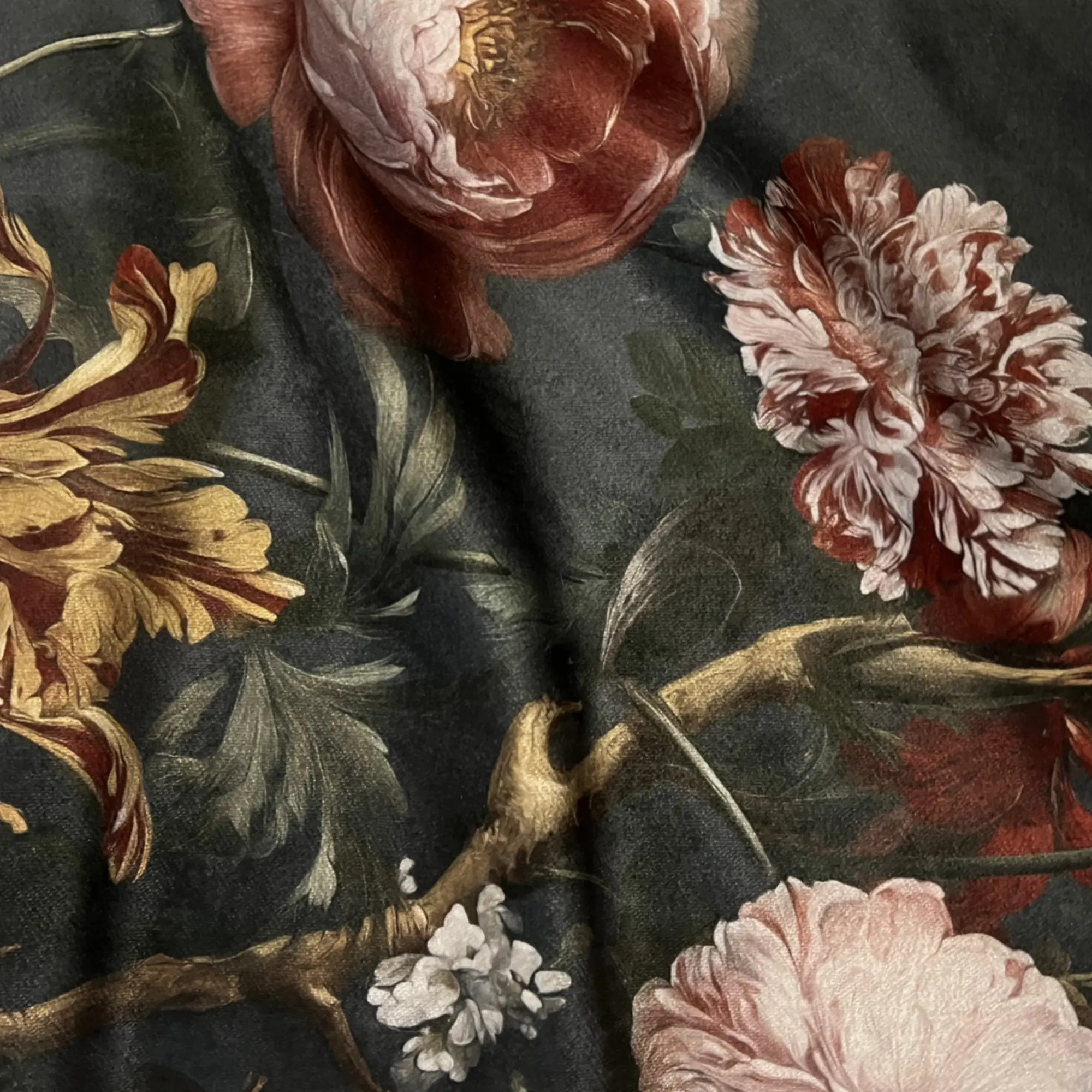 Dutch Rose Velvet Pillow - Image 3