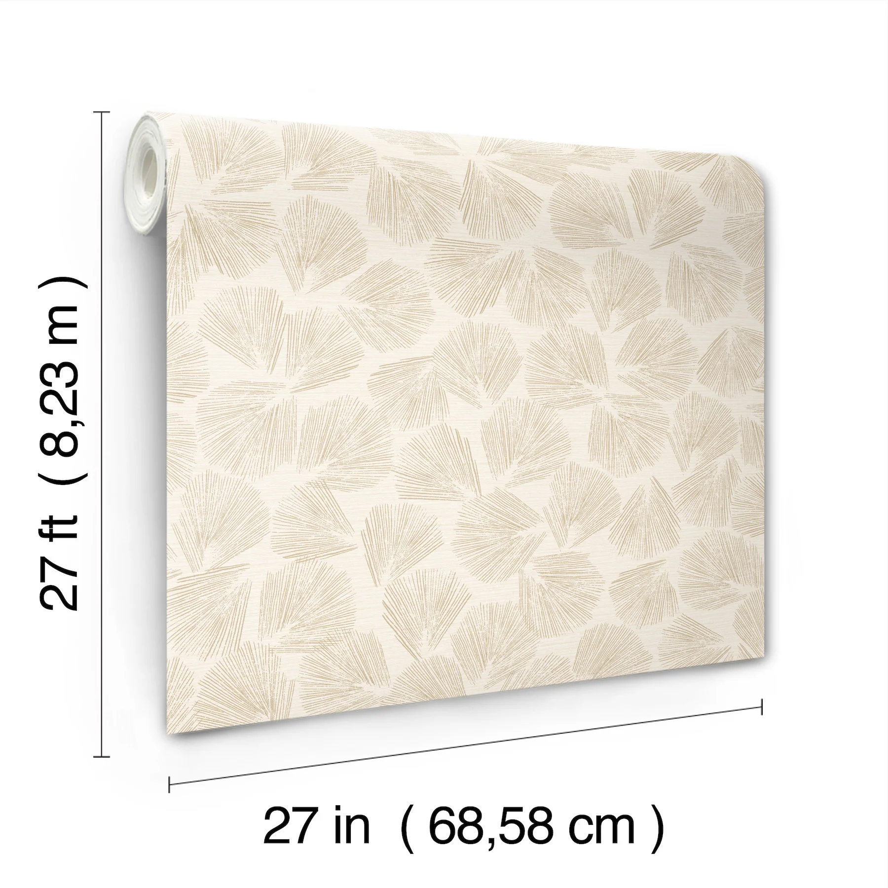 Elora Leaf Gold Wallpaper - Image 4