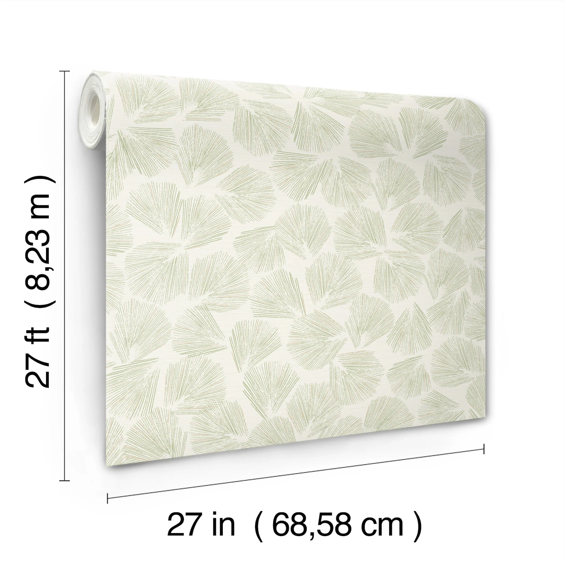Elora Leaf Green Wallpaper - Image 5