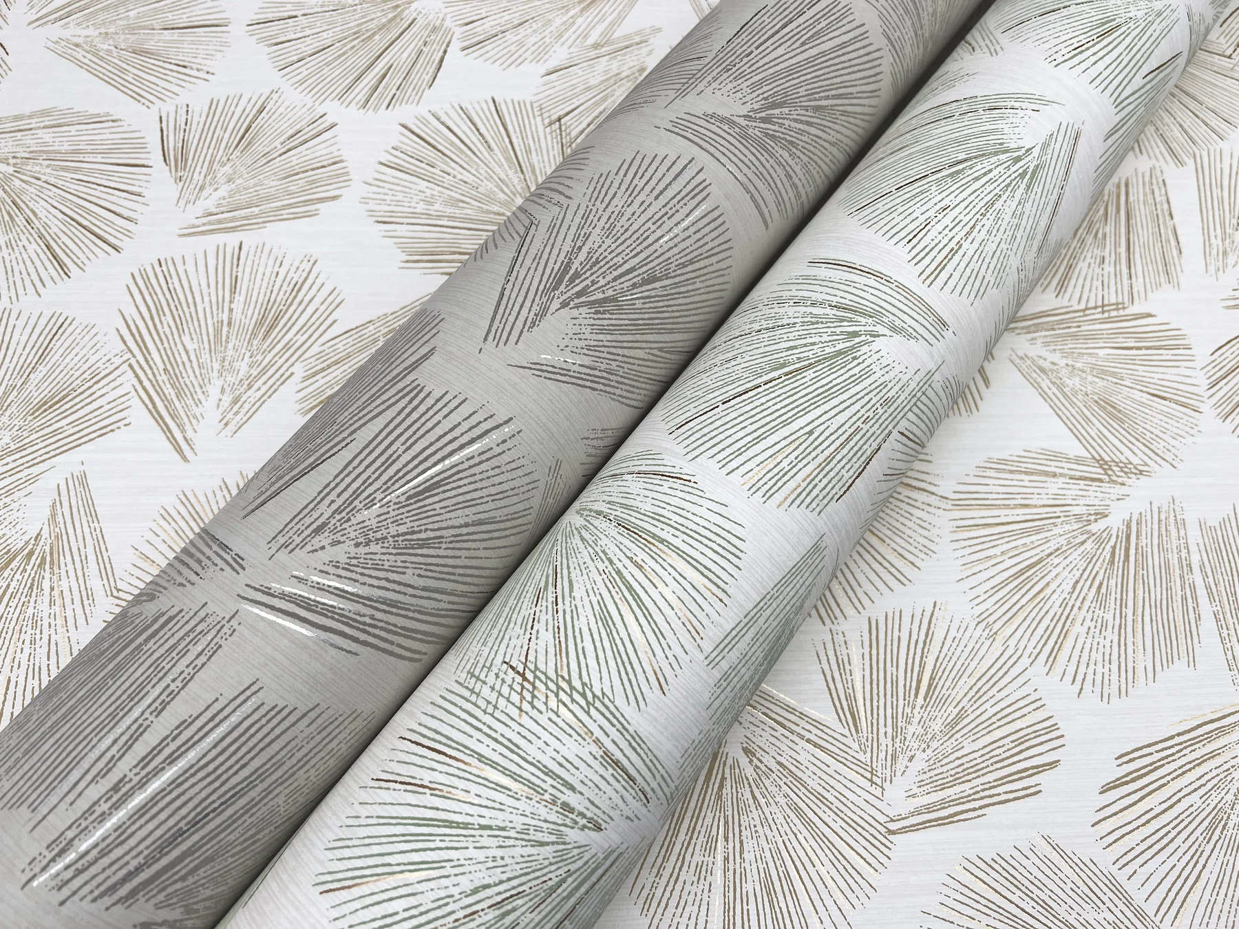 Elora Leaf Grey Wallpaper - Image 5