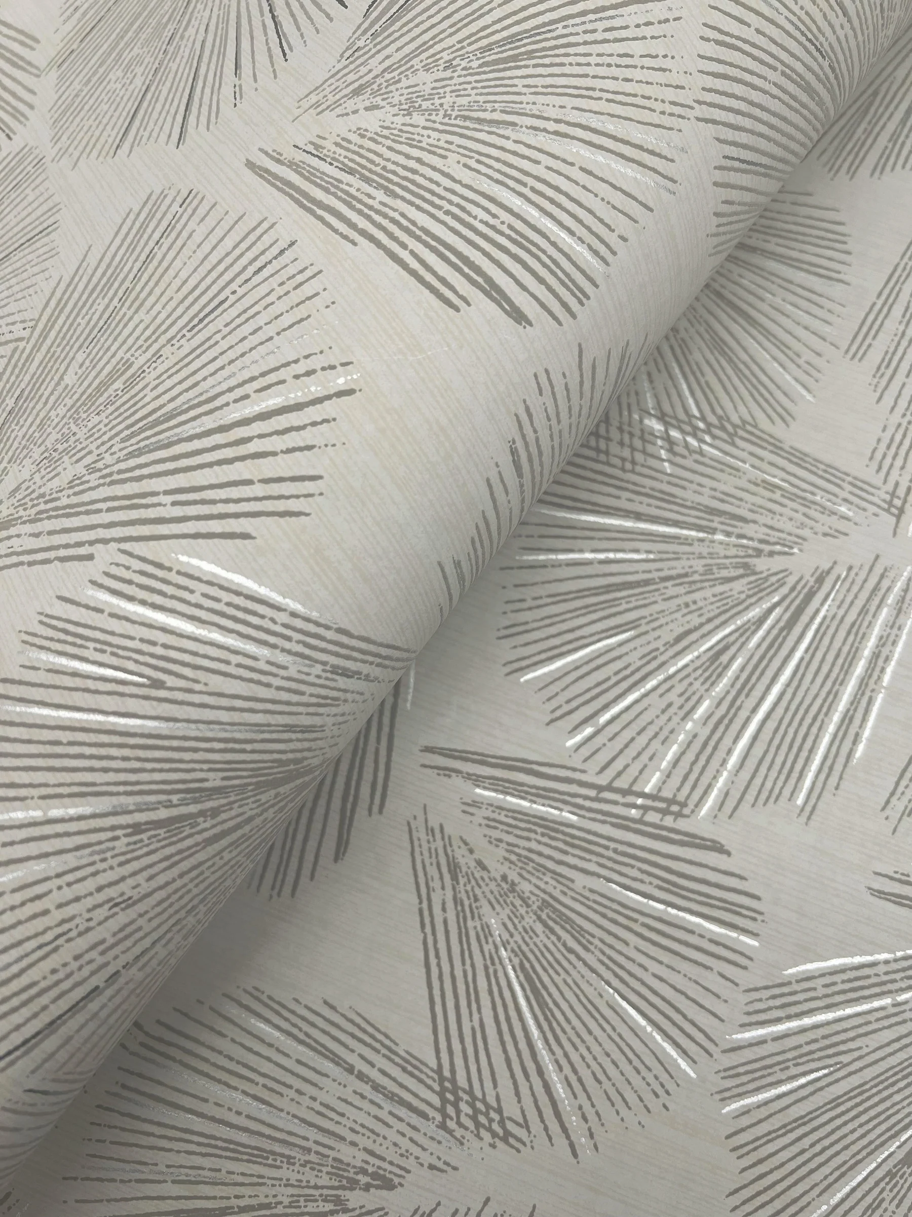 Elora Leaf Taupe Wallpaper - Image 3